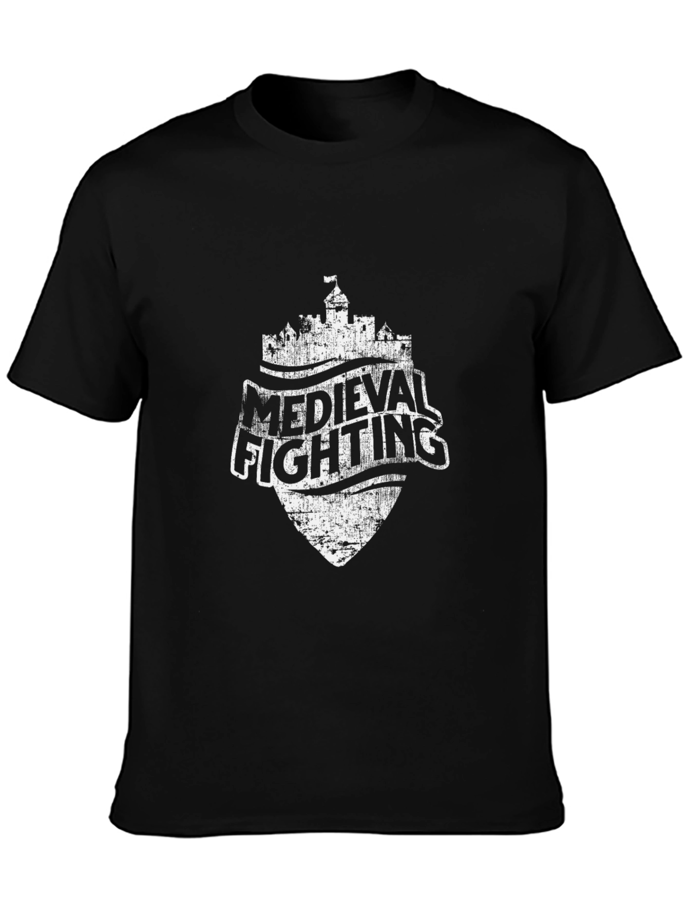 Medieval Fighting Castle Shield T-Shirt