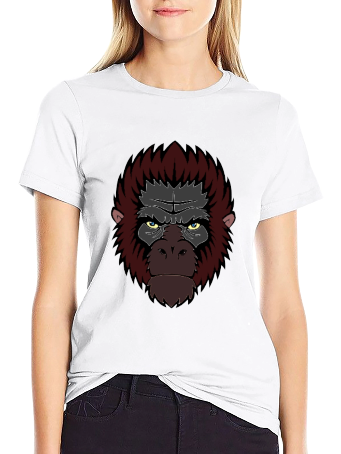 Cool Gorilla Graphic Tee - Black Cotton T-Shirt