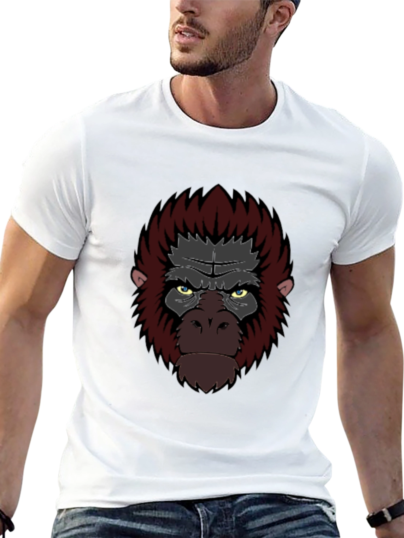 Cool Gorilla Graphic Tee - Black Cotton T-Shirt