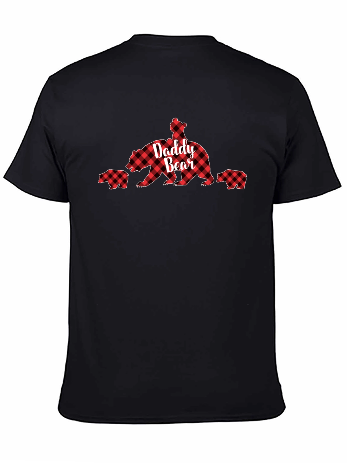 Daddy Bear Plaid T-Shirt - Family Matching Apparel