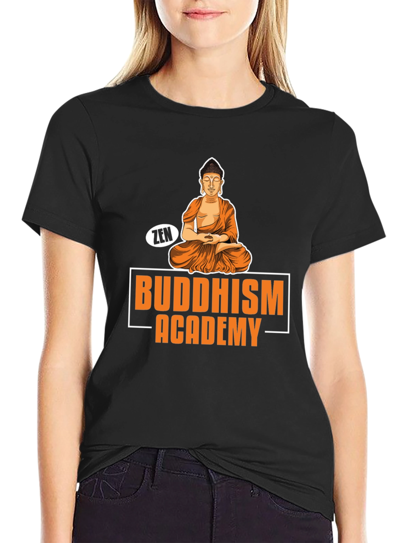 Buddhism Academy Zen Graphic T-Shirt