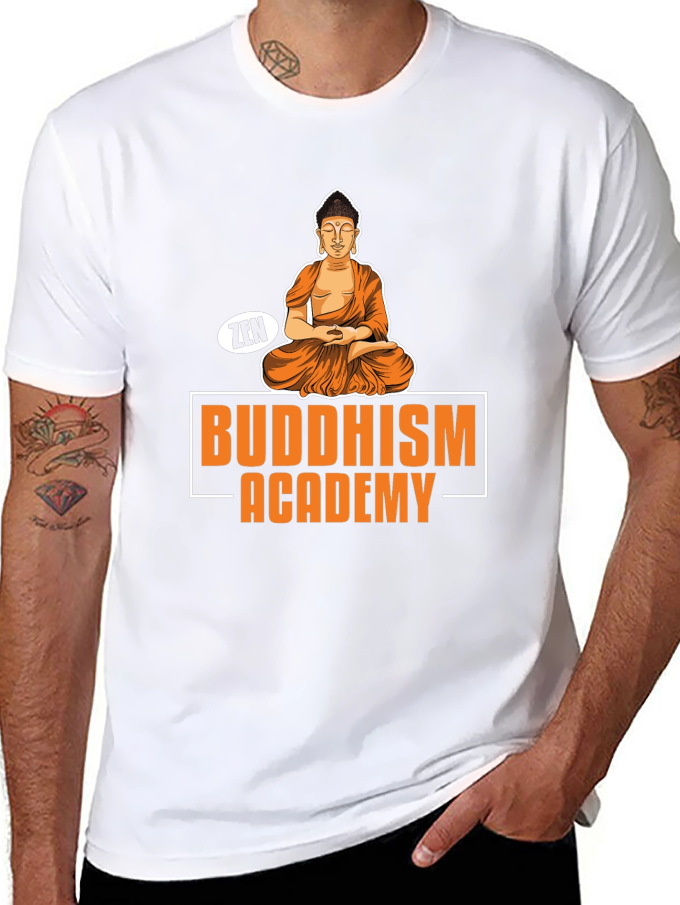 Buddhism Academy Zen Graphic T-Shirt