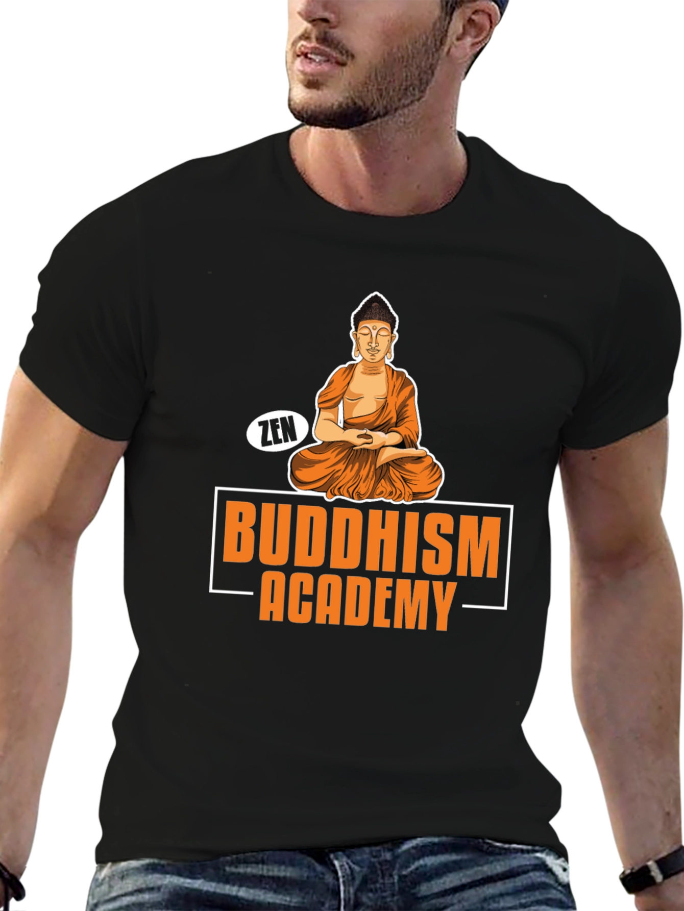 Buddhism Academy Zen Graphic T-Shirt