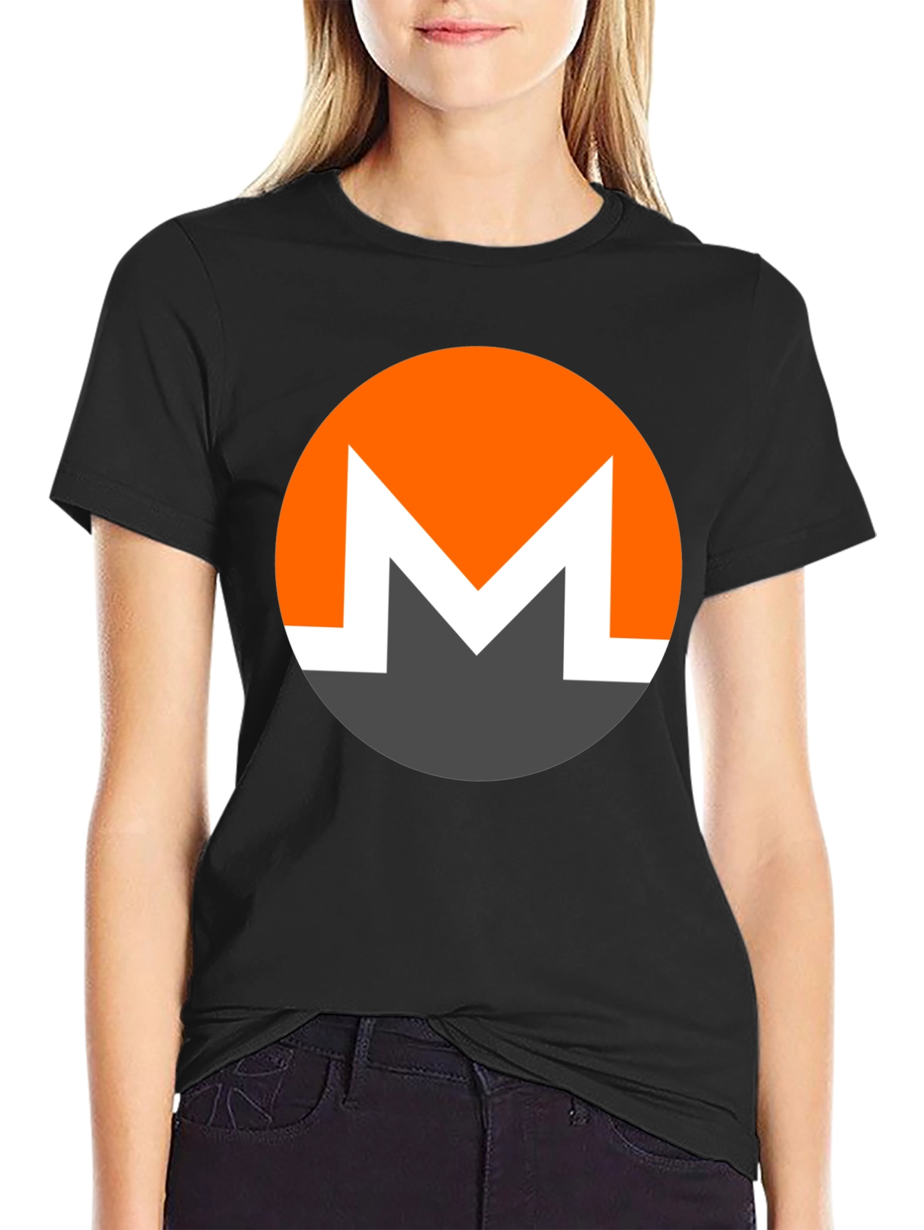 Monero XMR Crypto T-Shirt - Black Graphic Tee