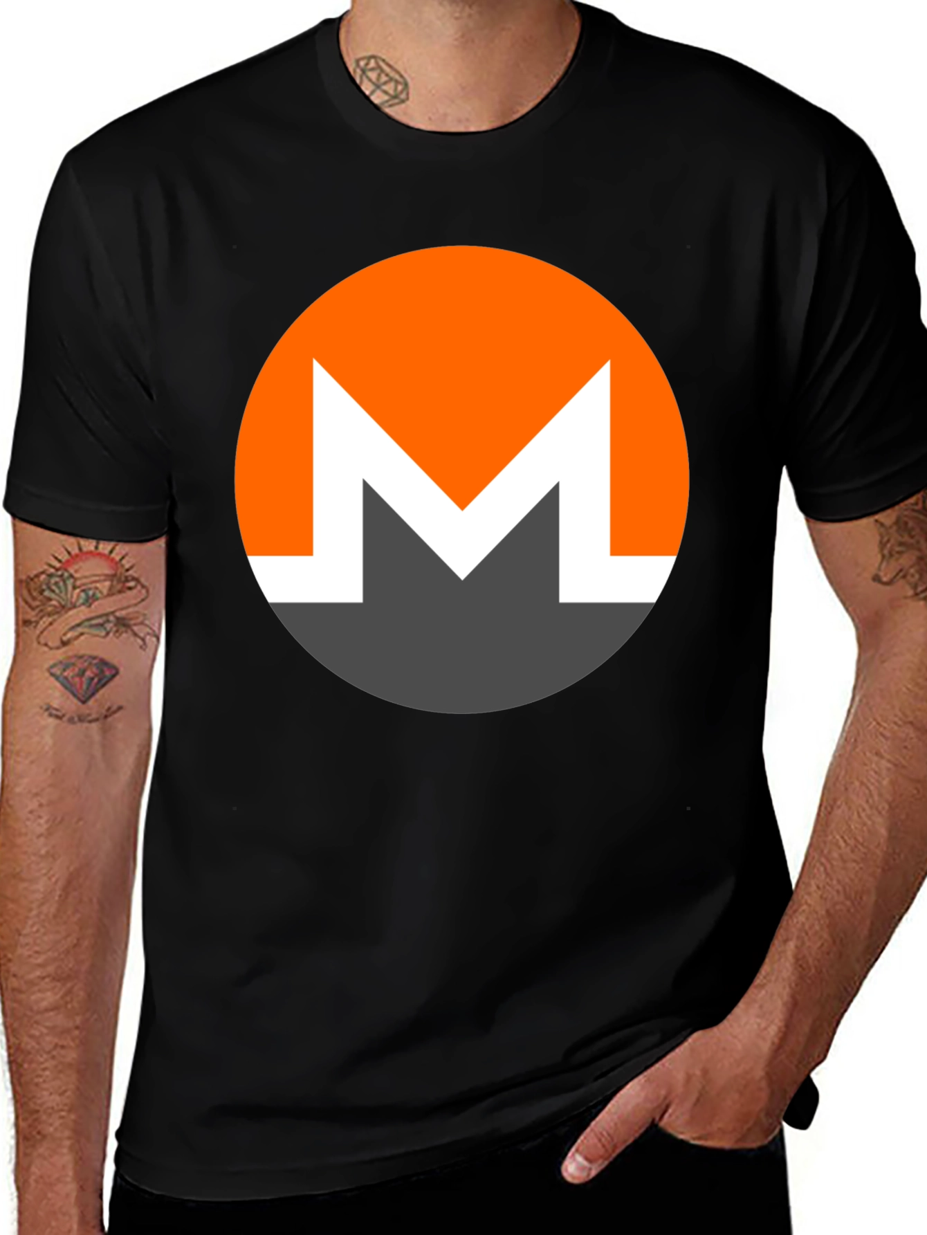 Monero XMR Crypto T-Shirt - Black Graphic Tee