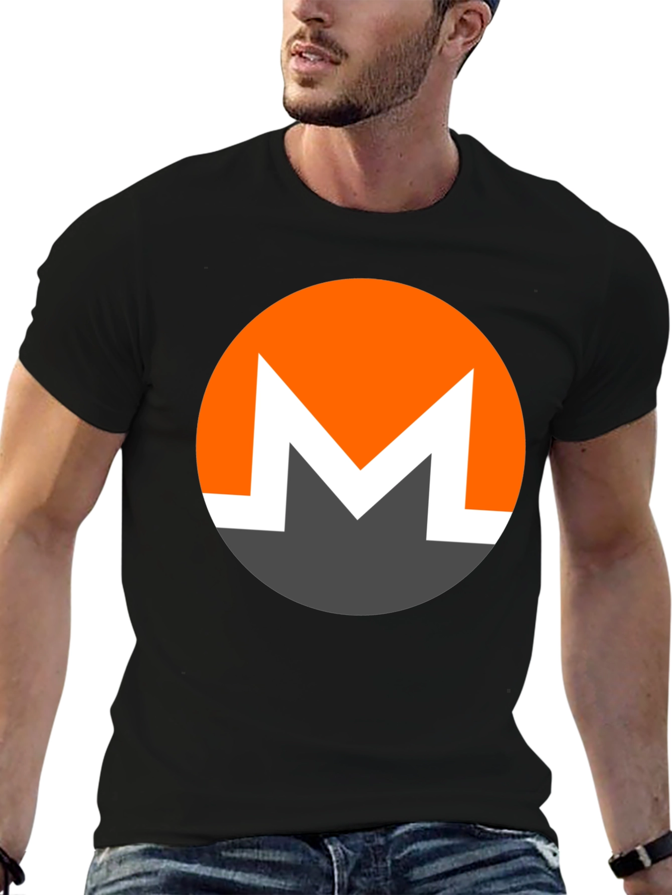 Monero XMR Crypto T-Shirt - Black Graphic Tee