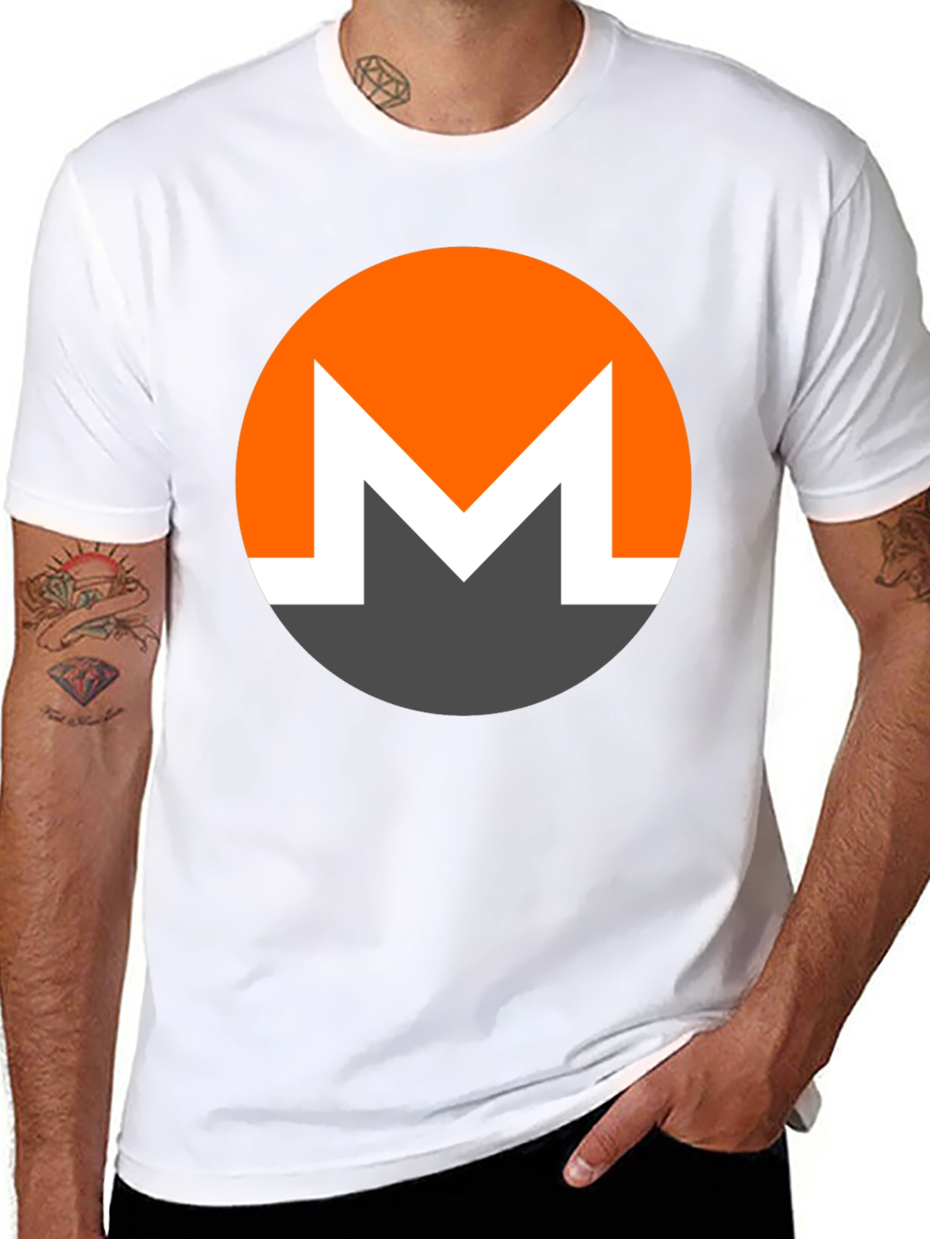 Monero XMR Crypto T-Shirt - Black Graphic Tee