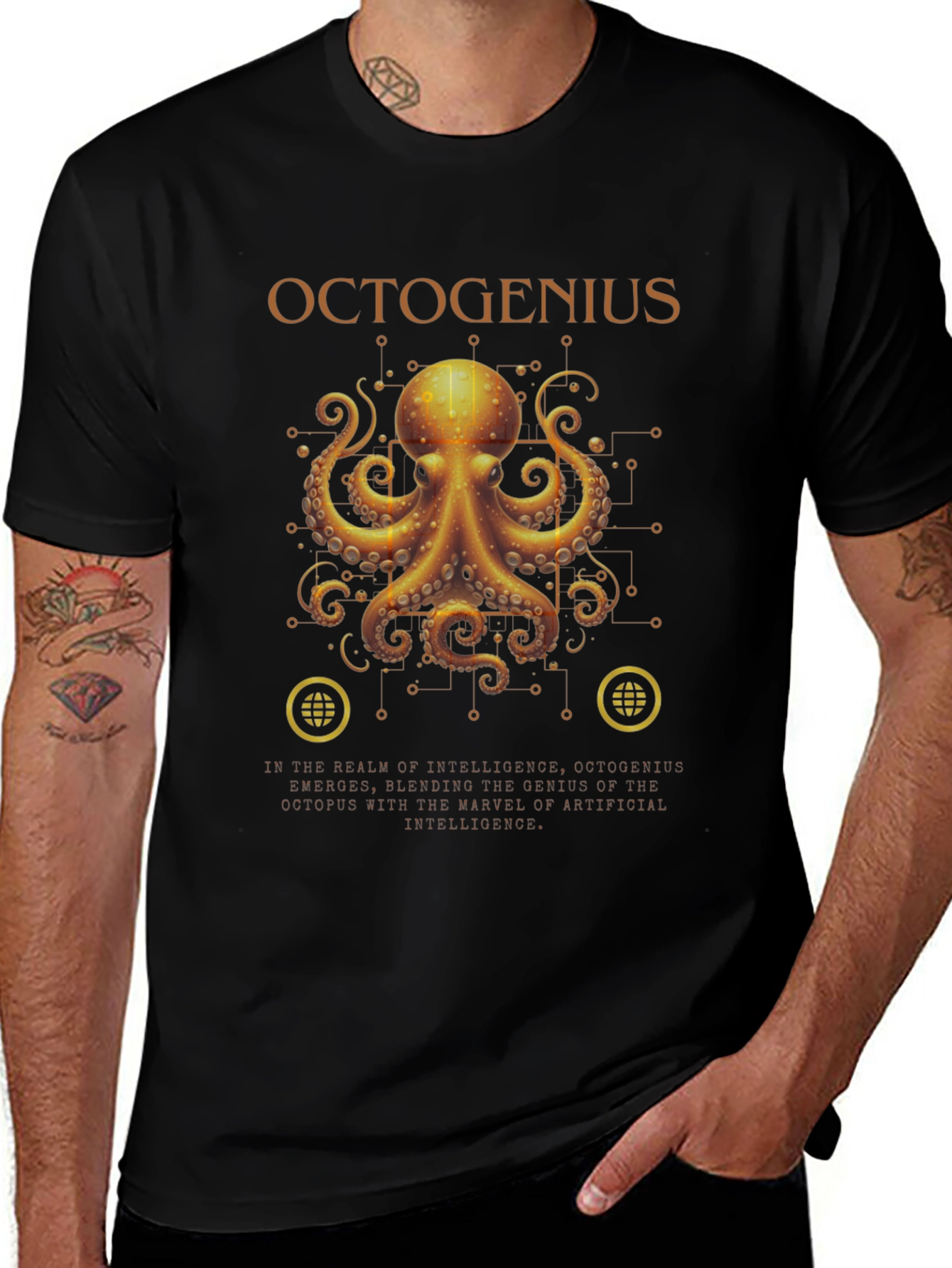 OctoGenius Graphic T-Shirt - Tech Octopus