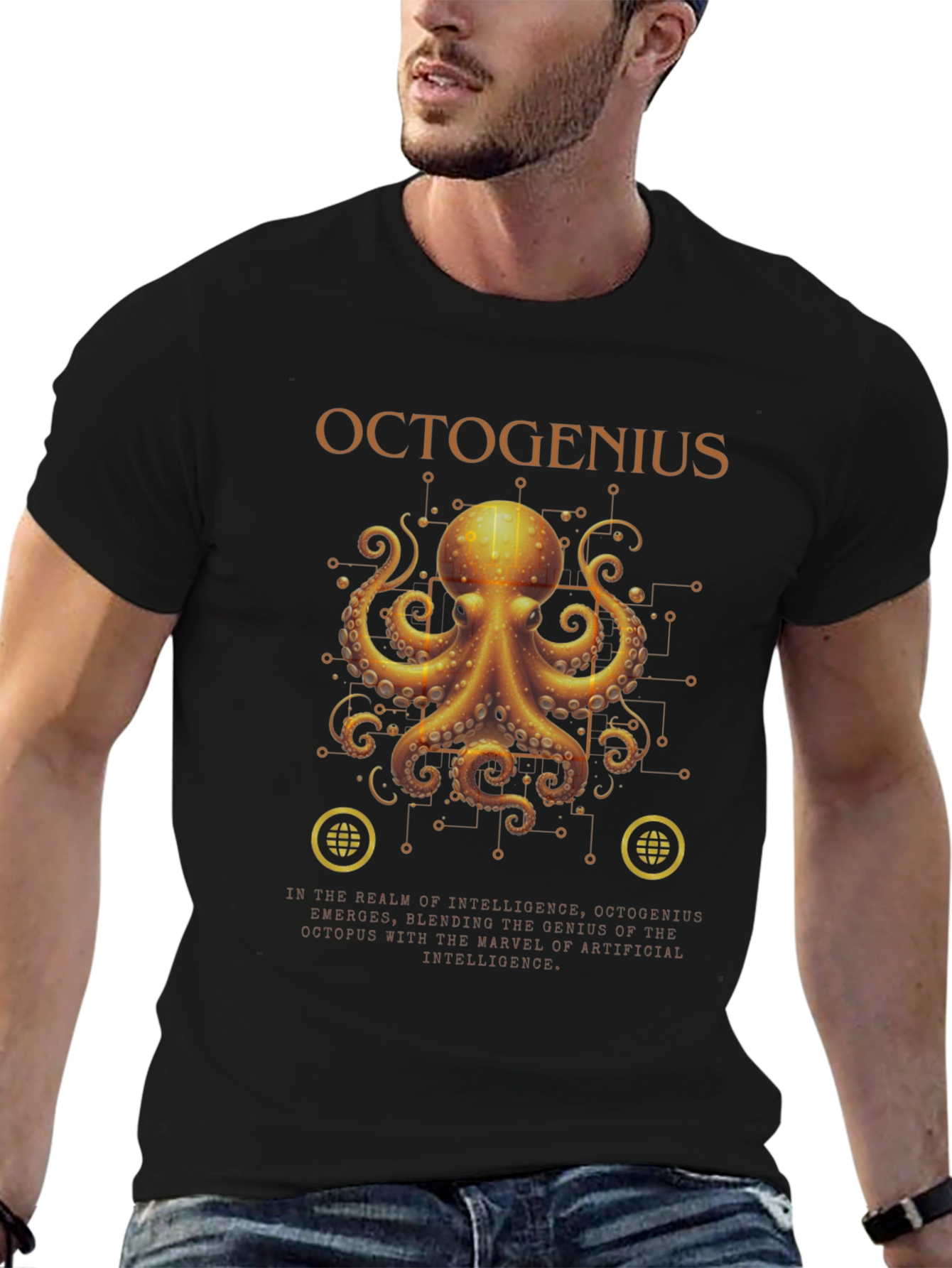 OctoGenius Graphic T-Shirt - Tech Octopus
