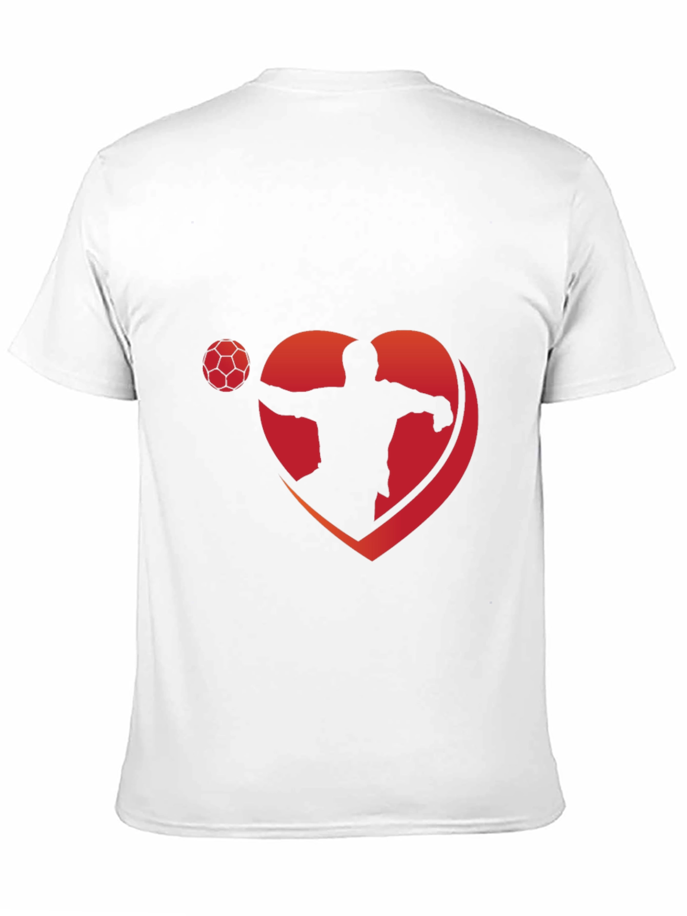 Love Soccer T-Shirt - Black Heart Design