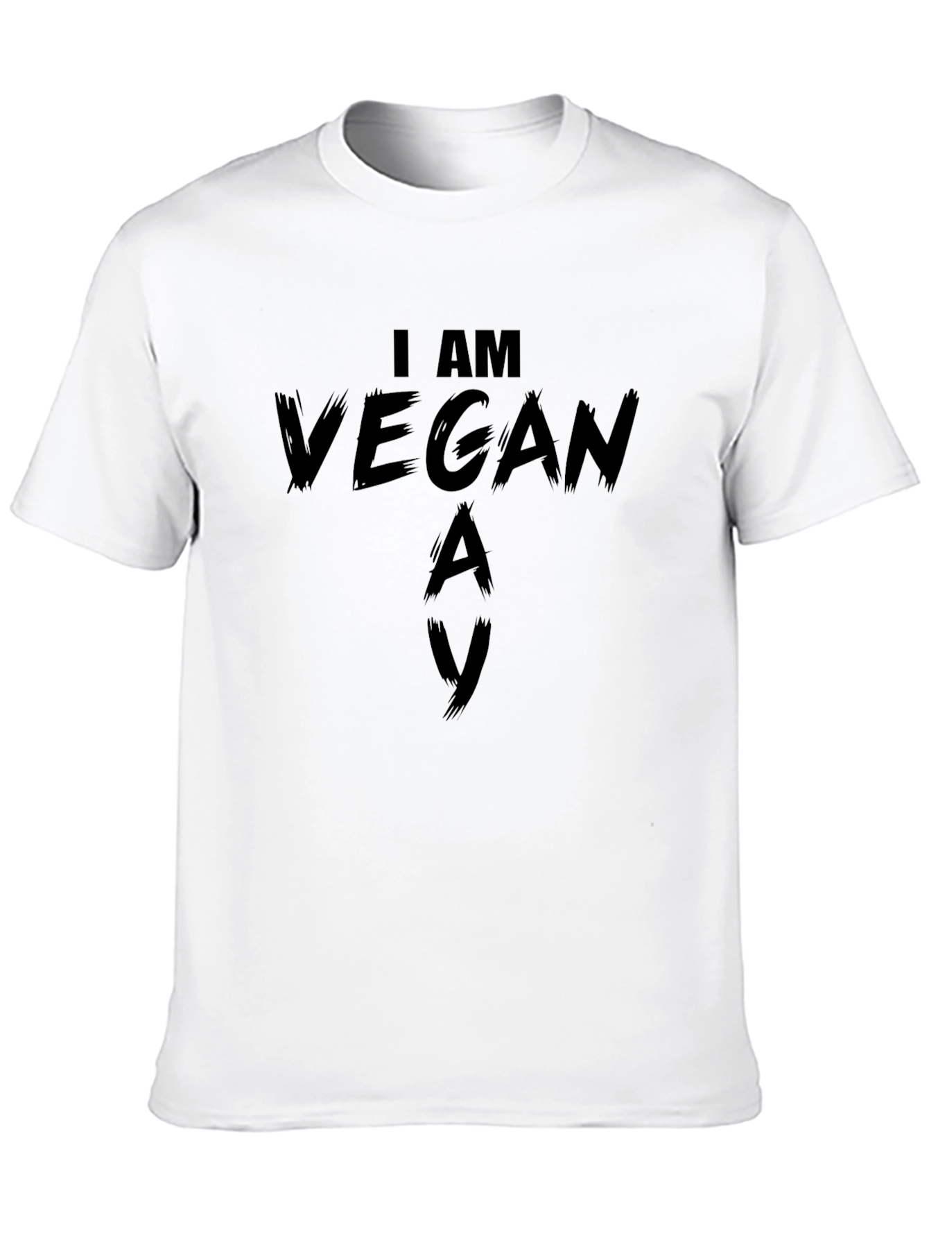 I Am Vegan Black T-Shirt