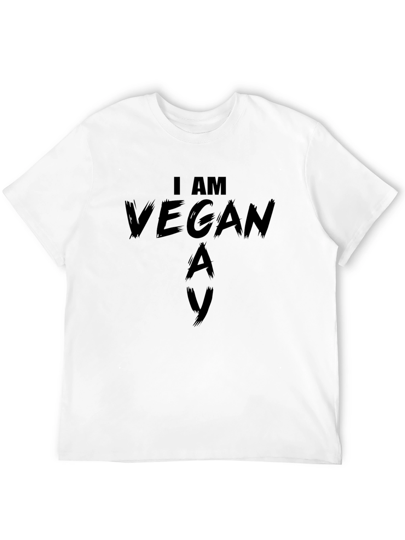 I Am Vegan Black T-Shirt