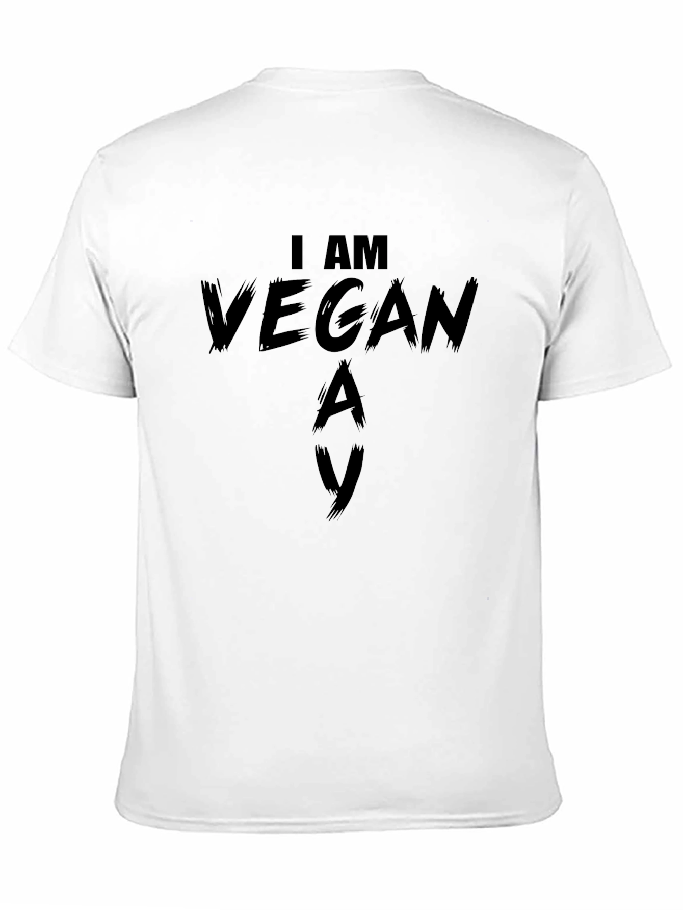 I Am Vegan Black T-Shirt