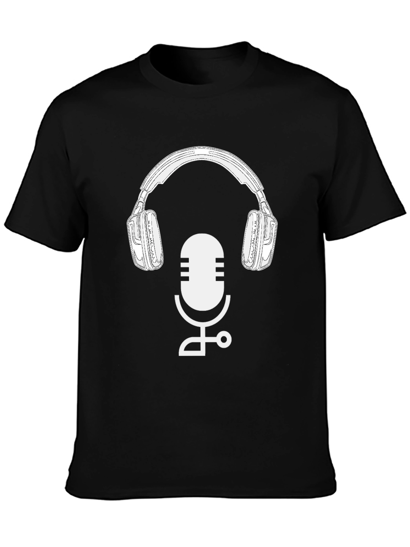 Podcast Ready T-Shirt: Mic & Headphone Graphic Tee