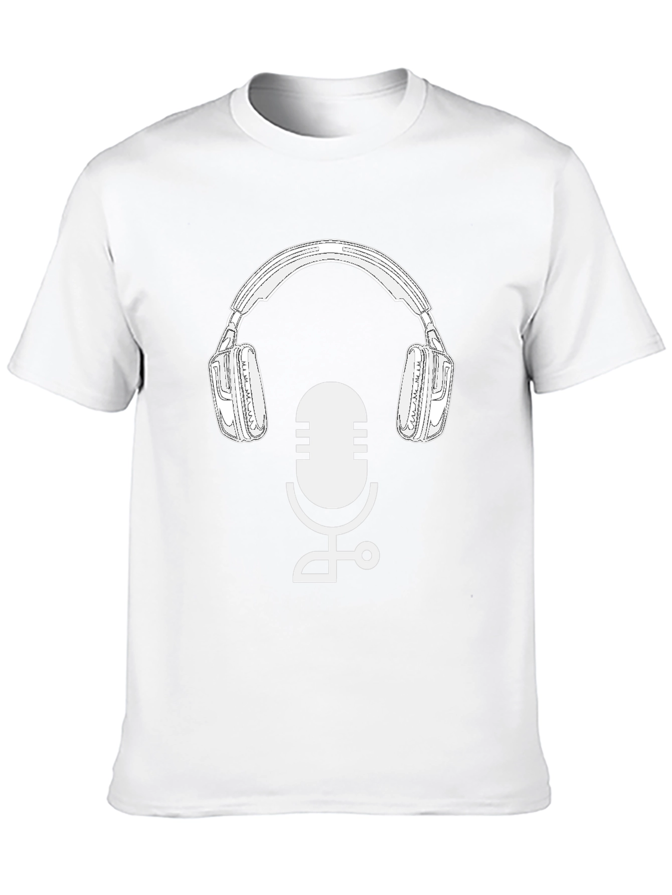 Podcast Ready T-Shirt: Mic & Headphone Graphic Tee