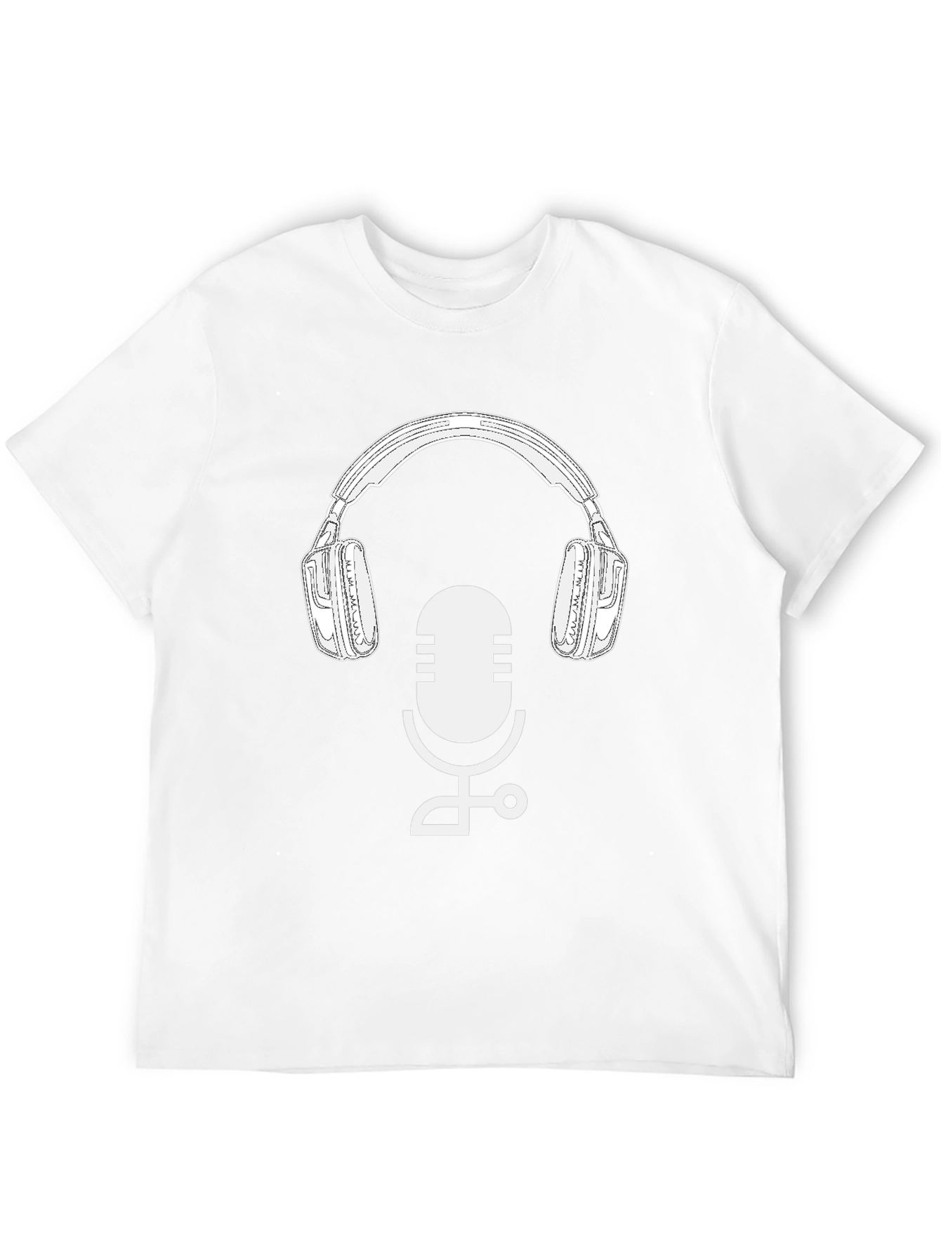 Podcast Ready T-Shirt: Mic & Headphone Graphic Tee