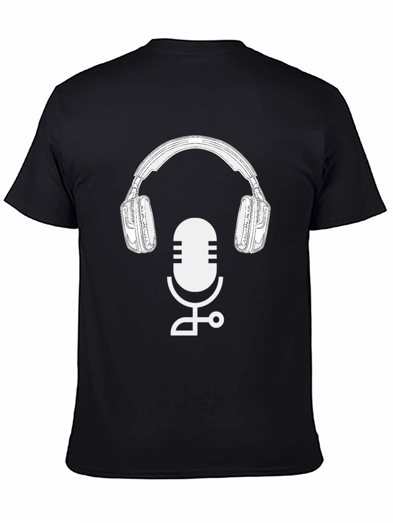 Podcast Ready T-Shirt: Mic & Headphone Graphic Tee