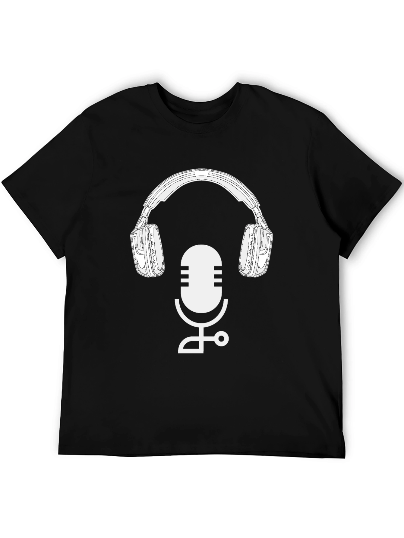 Podcast Ready T-Shirt: Mic & Headphone Graphic Tee