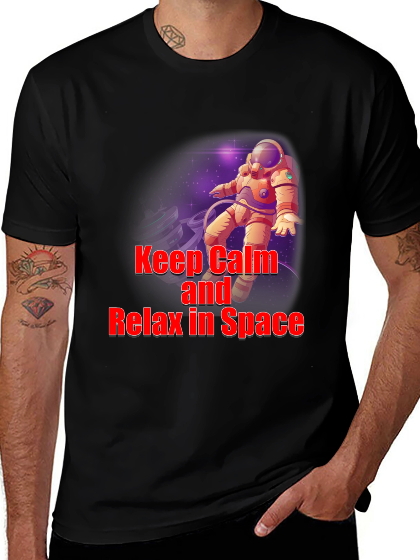 Keep Calm Astronaut T-Shirt - Space Design