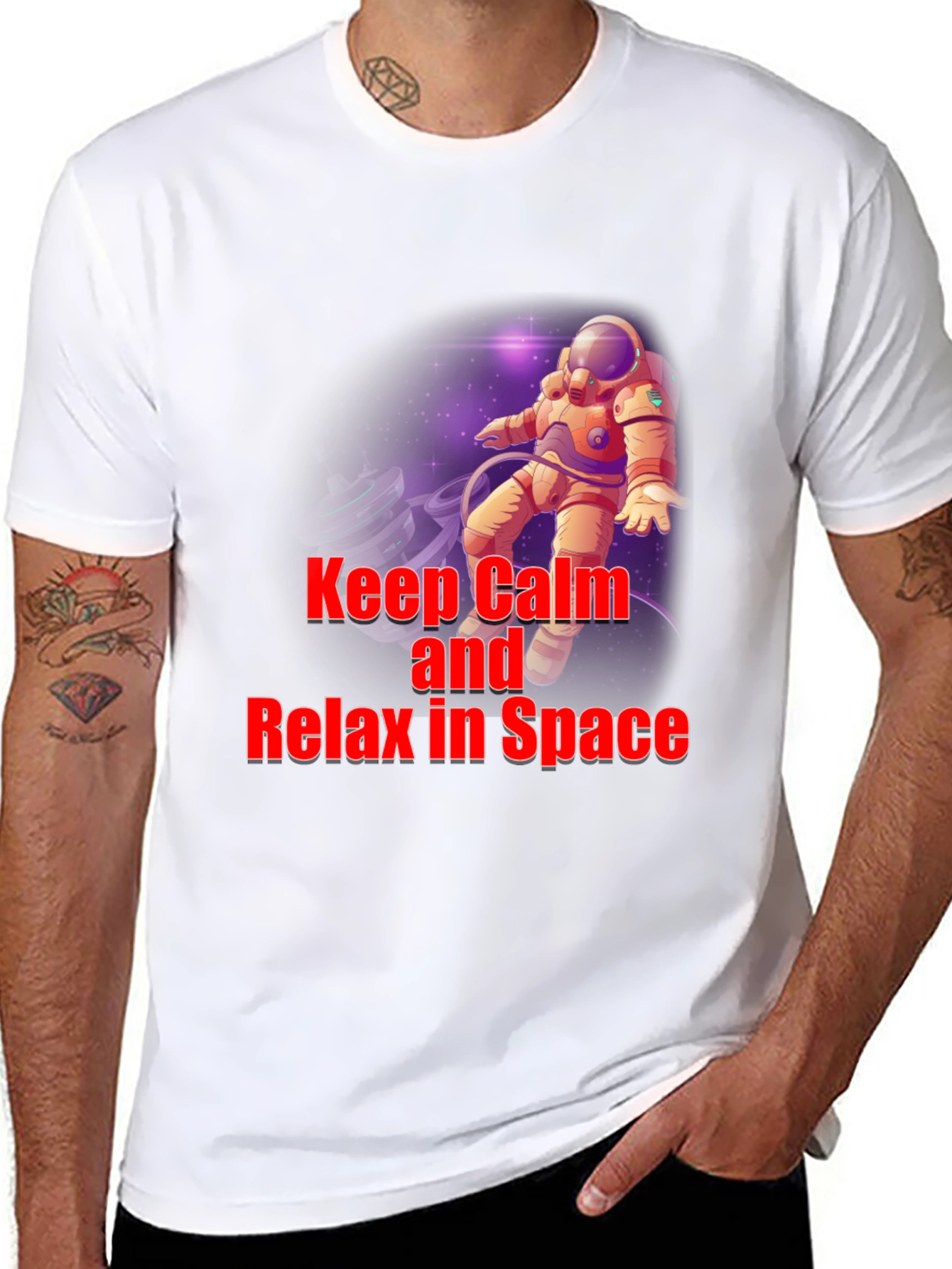 Keep Calm Astronaut T-Shirt - Space Design