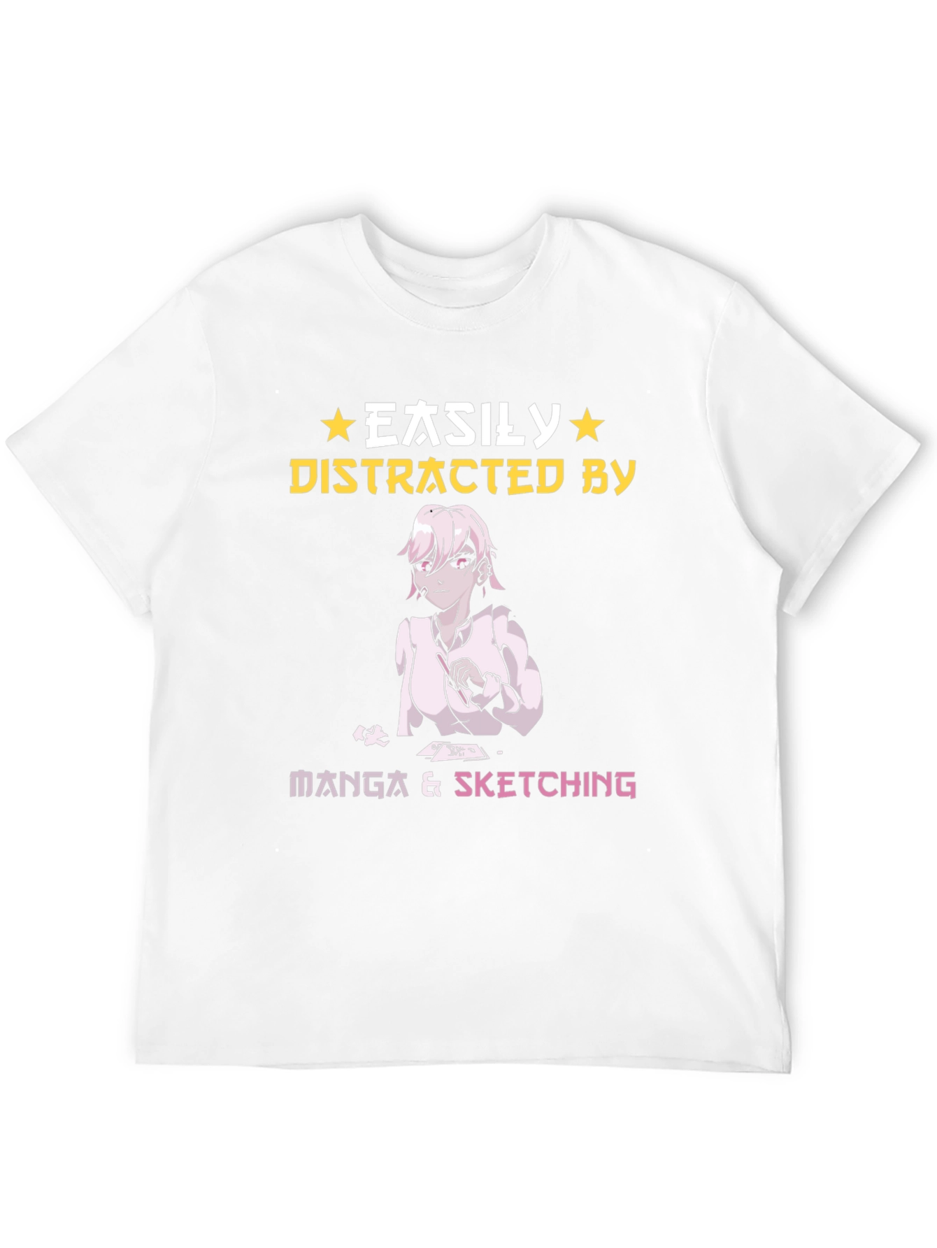 Easily Distracted by Manga & Sketching T-Shirt