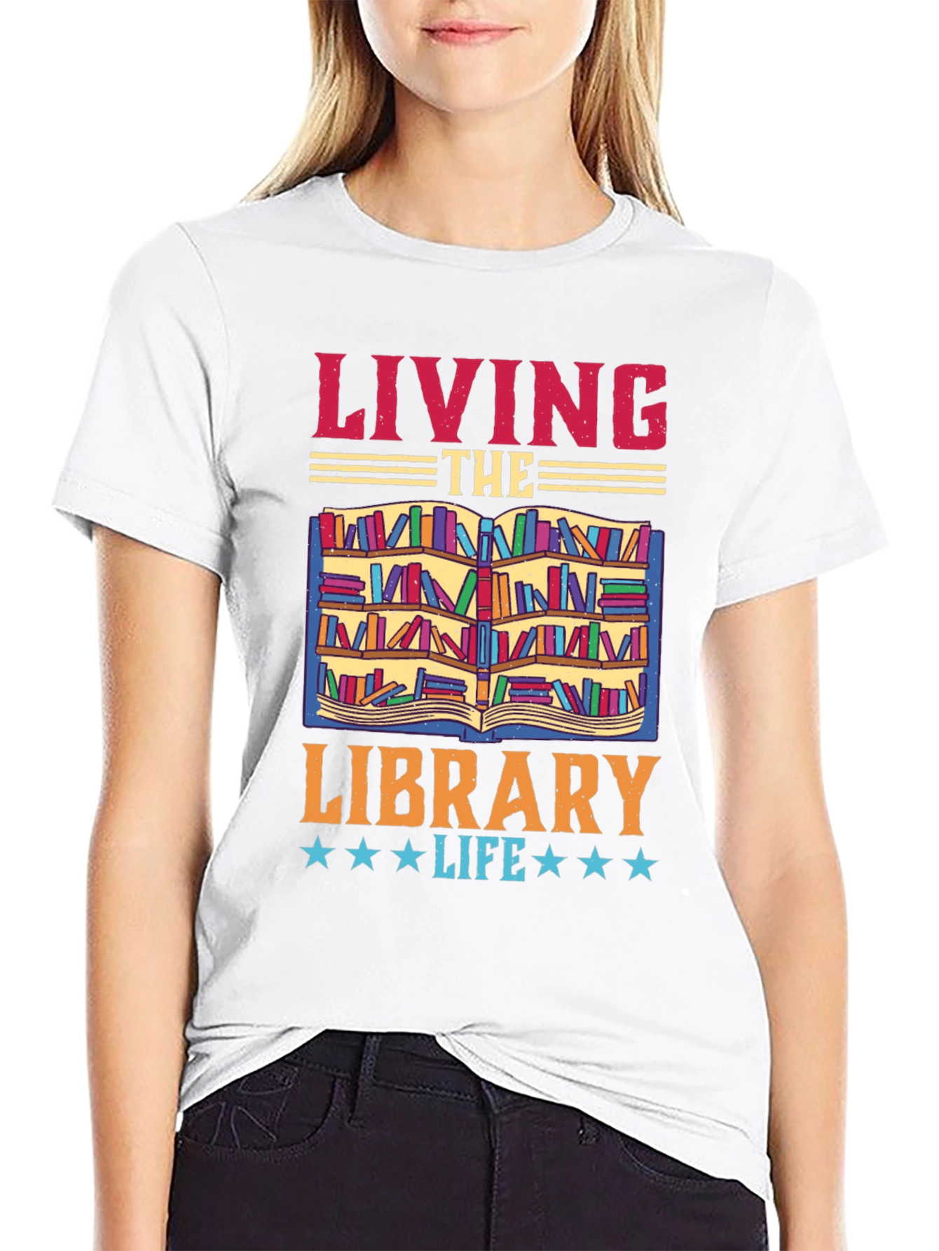 Living The Library Life T-Shirt