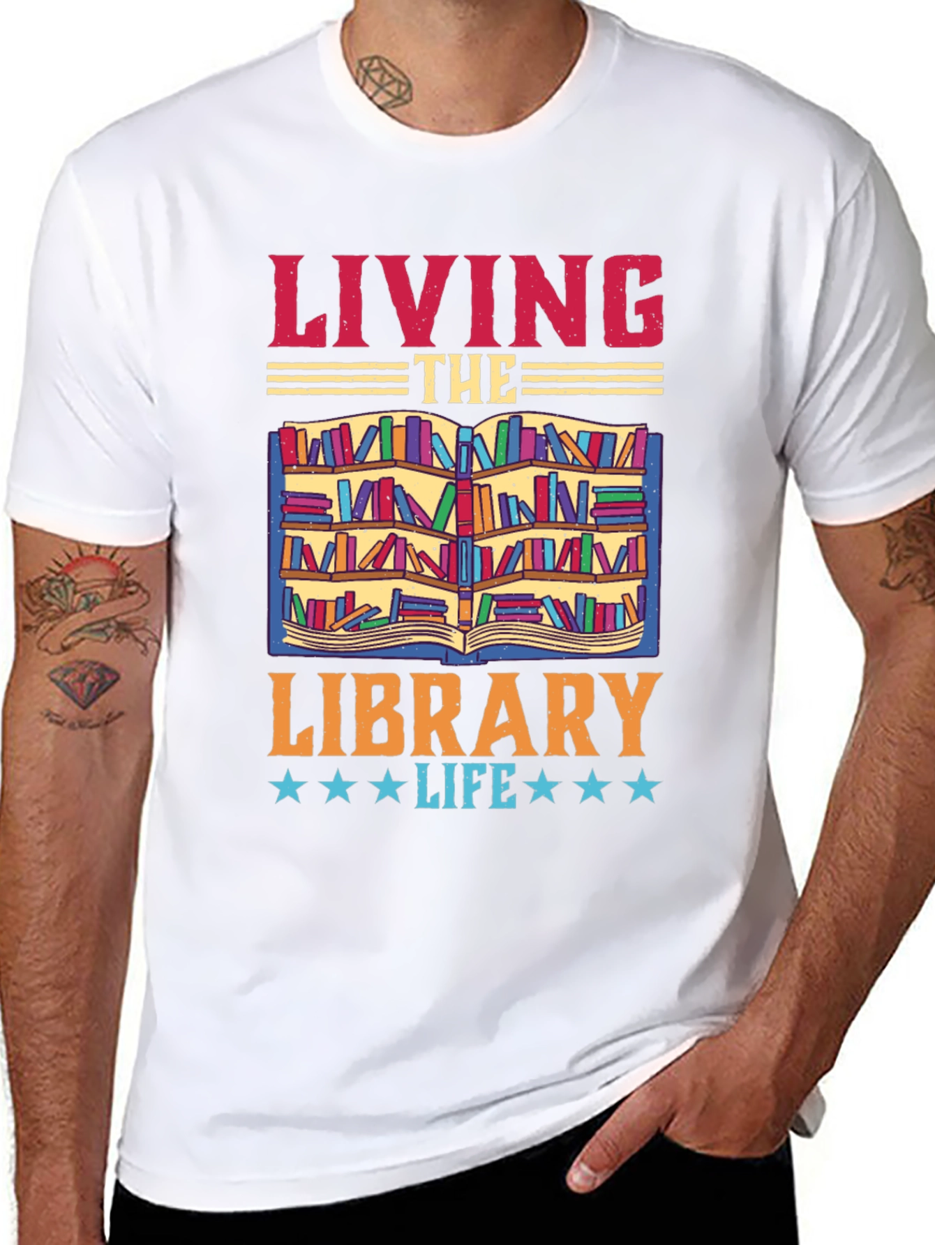 Living The Library Life T-Shirt