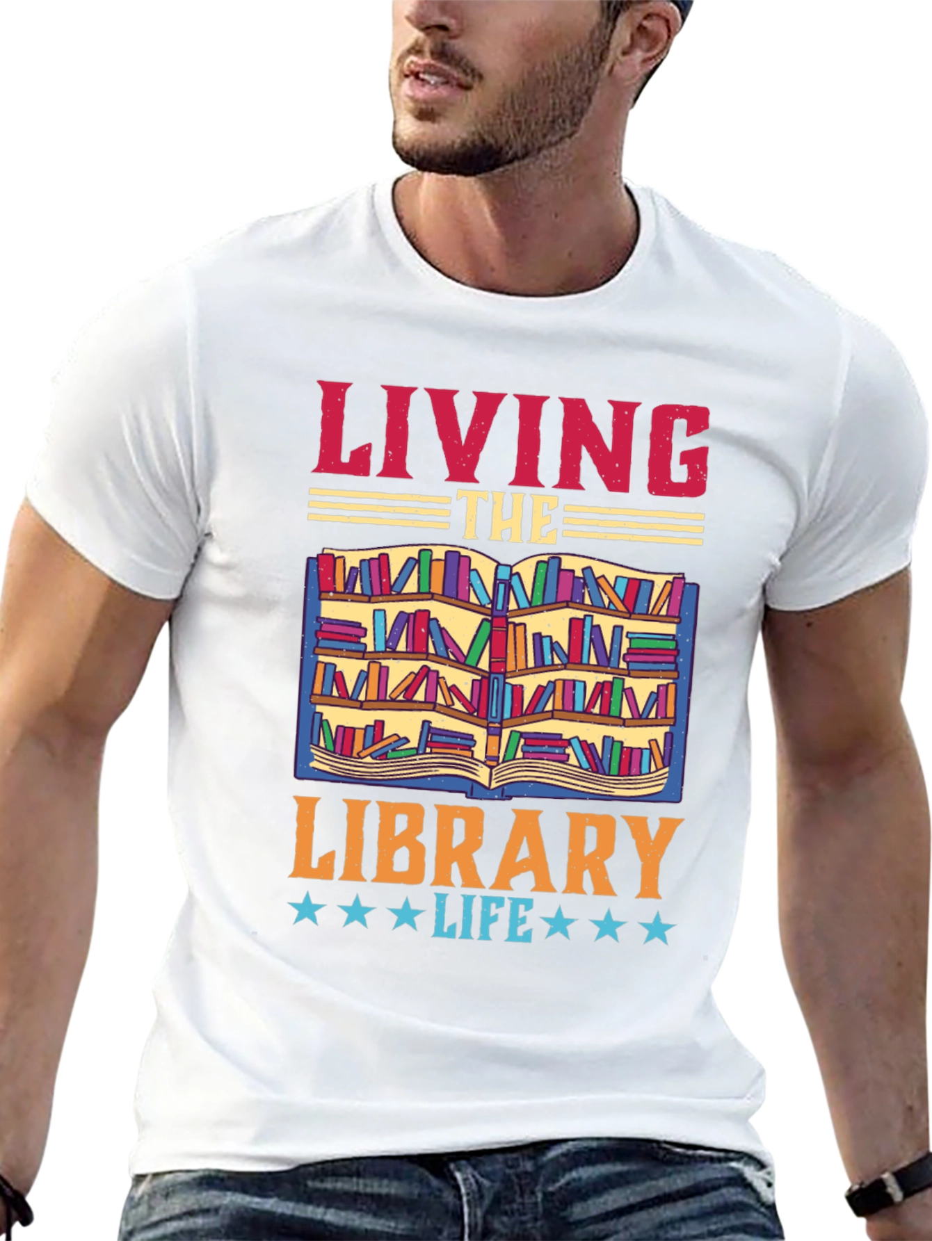 Living The Library Life T-Shirt