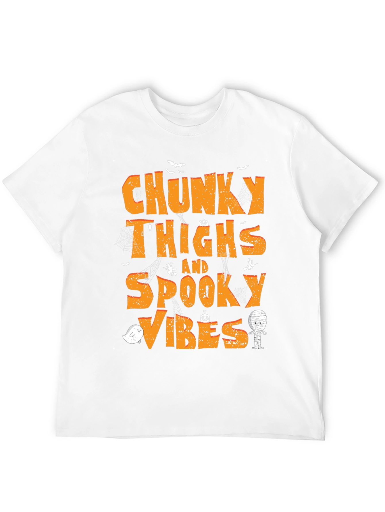 Chunky Thighs & Spooky Vibes Halloween T-Shirt