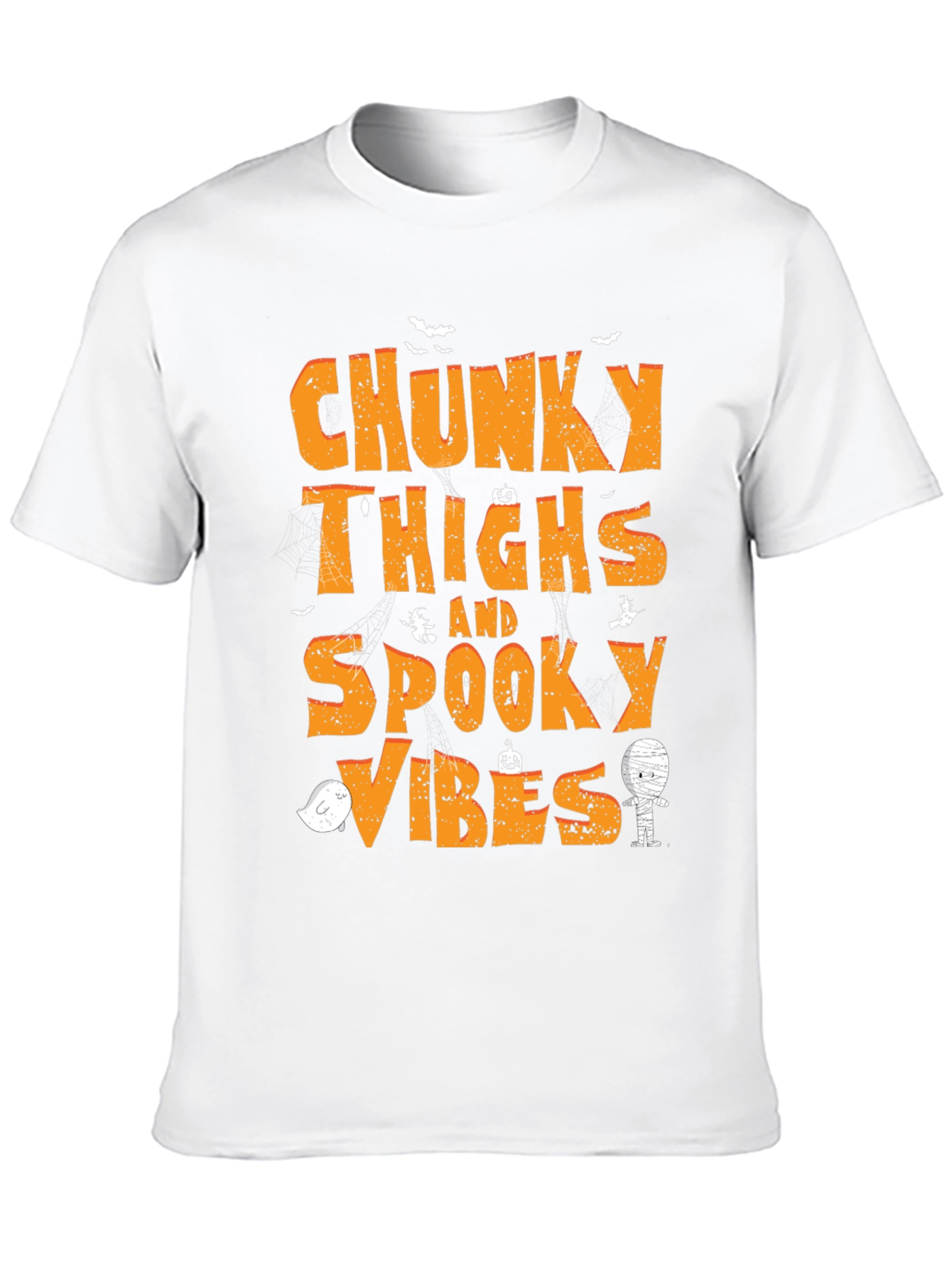 Chunky Thighs & Spooky Vibes Halloween T-Shirt