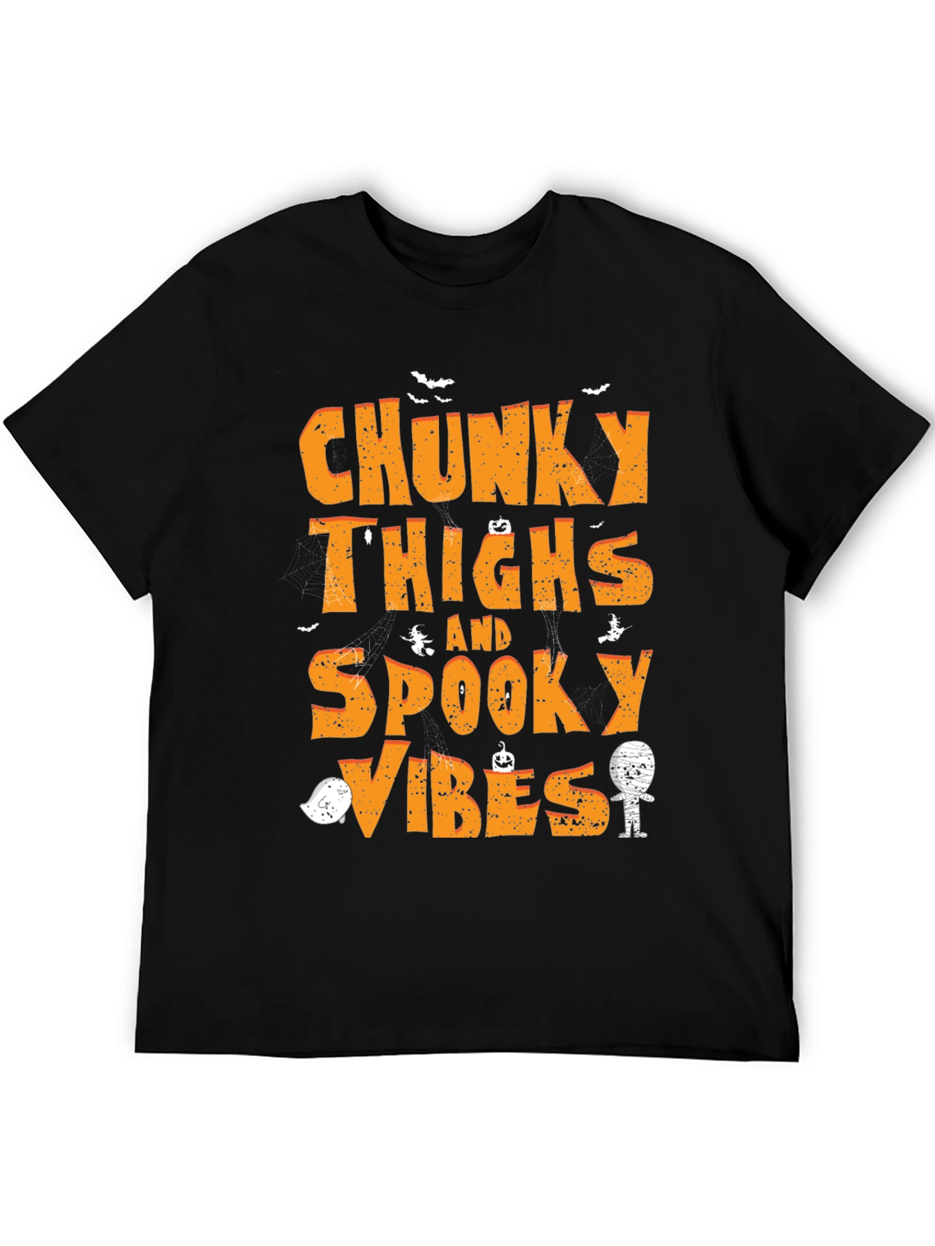 Chunky Thighs & Spooky Vibes Halloween T-Shirt