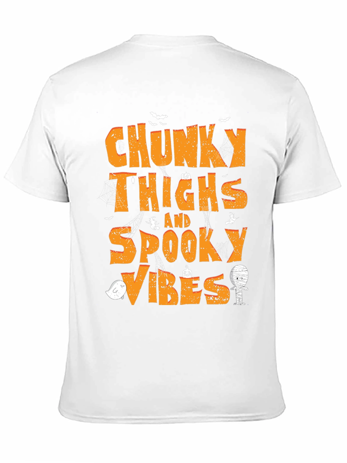 Chunky Thighs & Spooky Vibes Halloween T-Shirt