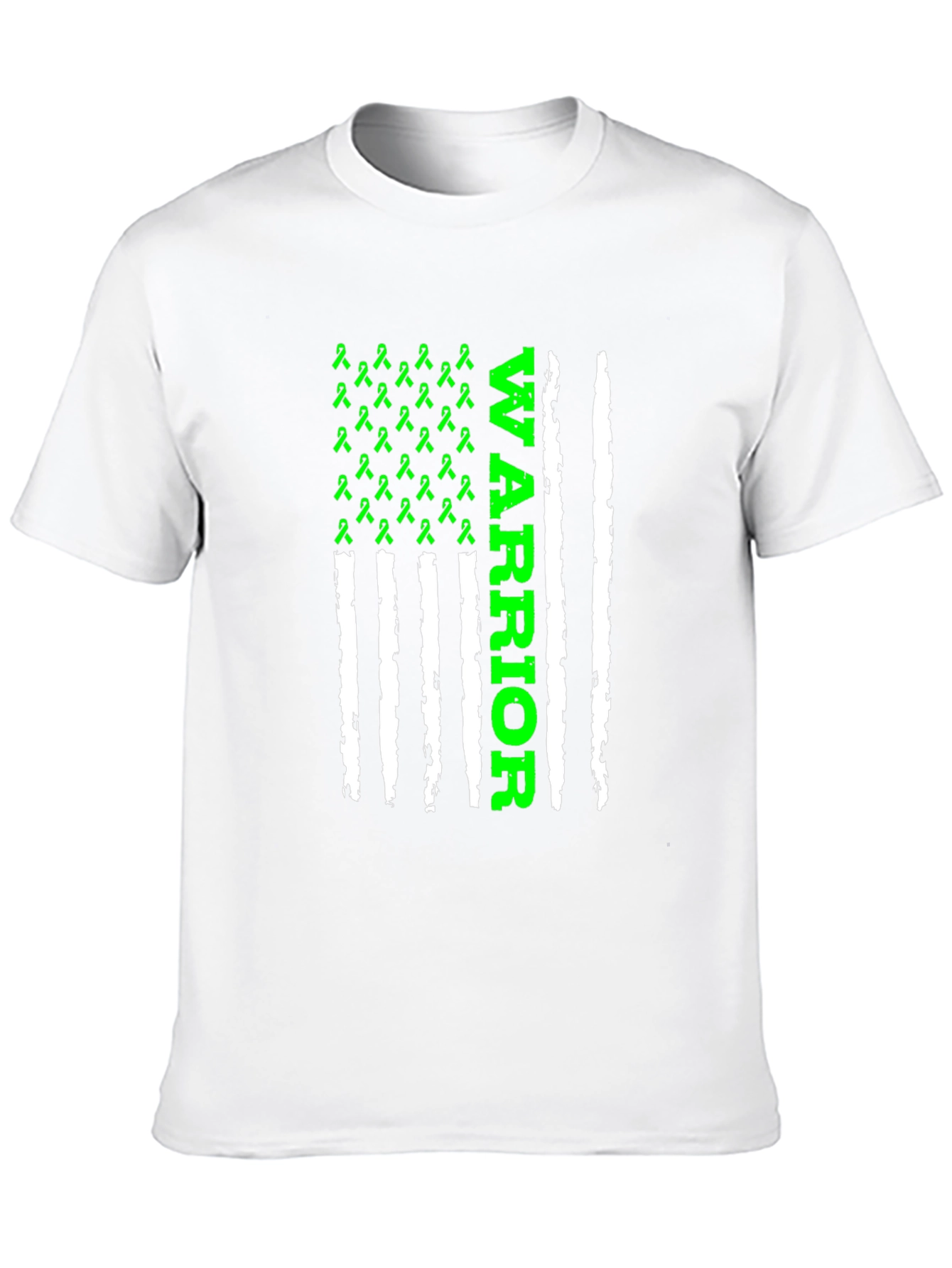 Warrior Ribbon Flag T-Shirt - Black