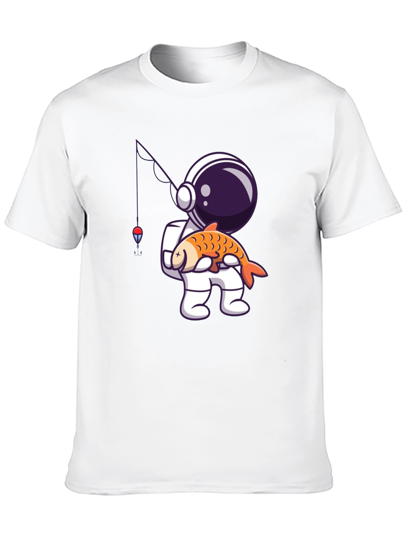 Astronaut Fishing T-Shirt - Space Angler Tee
