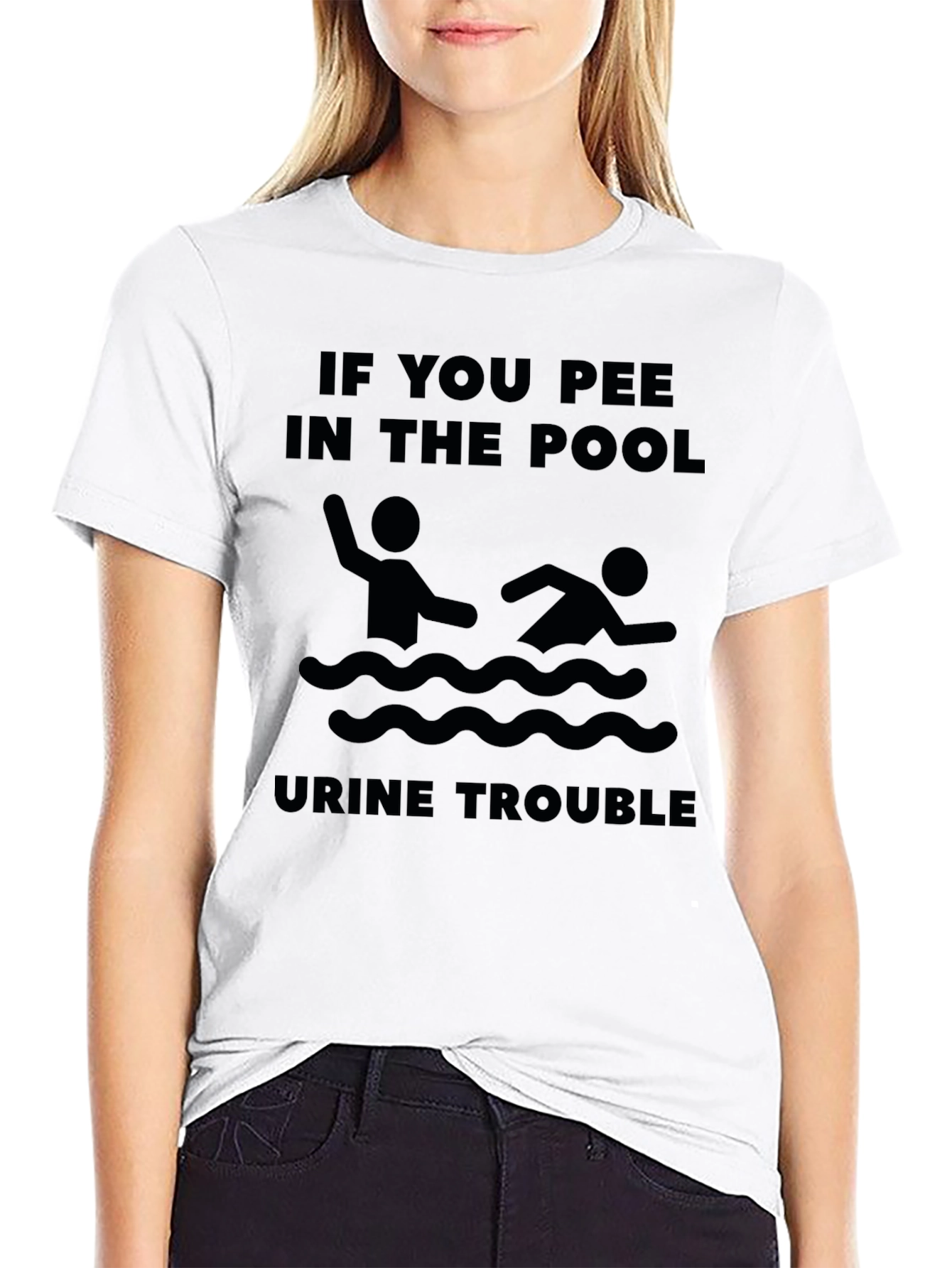 Funny If You Pee in the Pool Graphic Tee