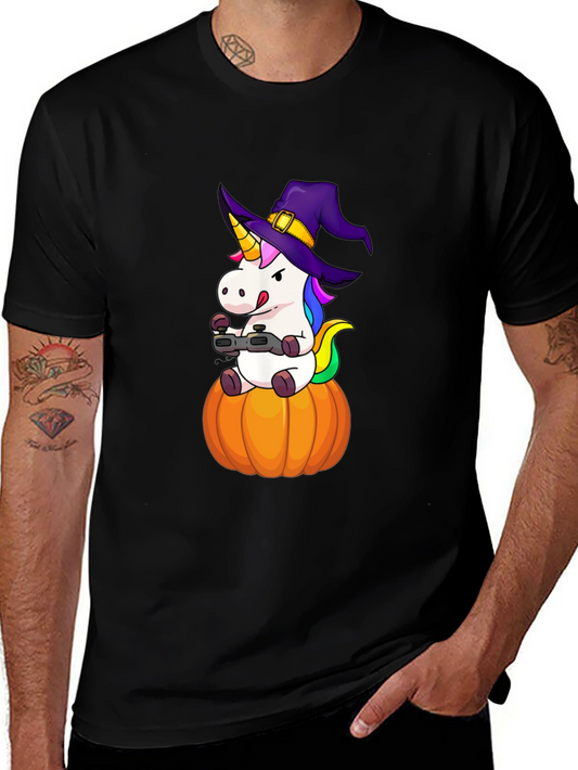 Halloween Unicorn Gamer T-Shirt