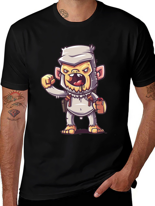 Cartoon Monkey Graphic Tee