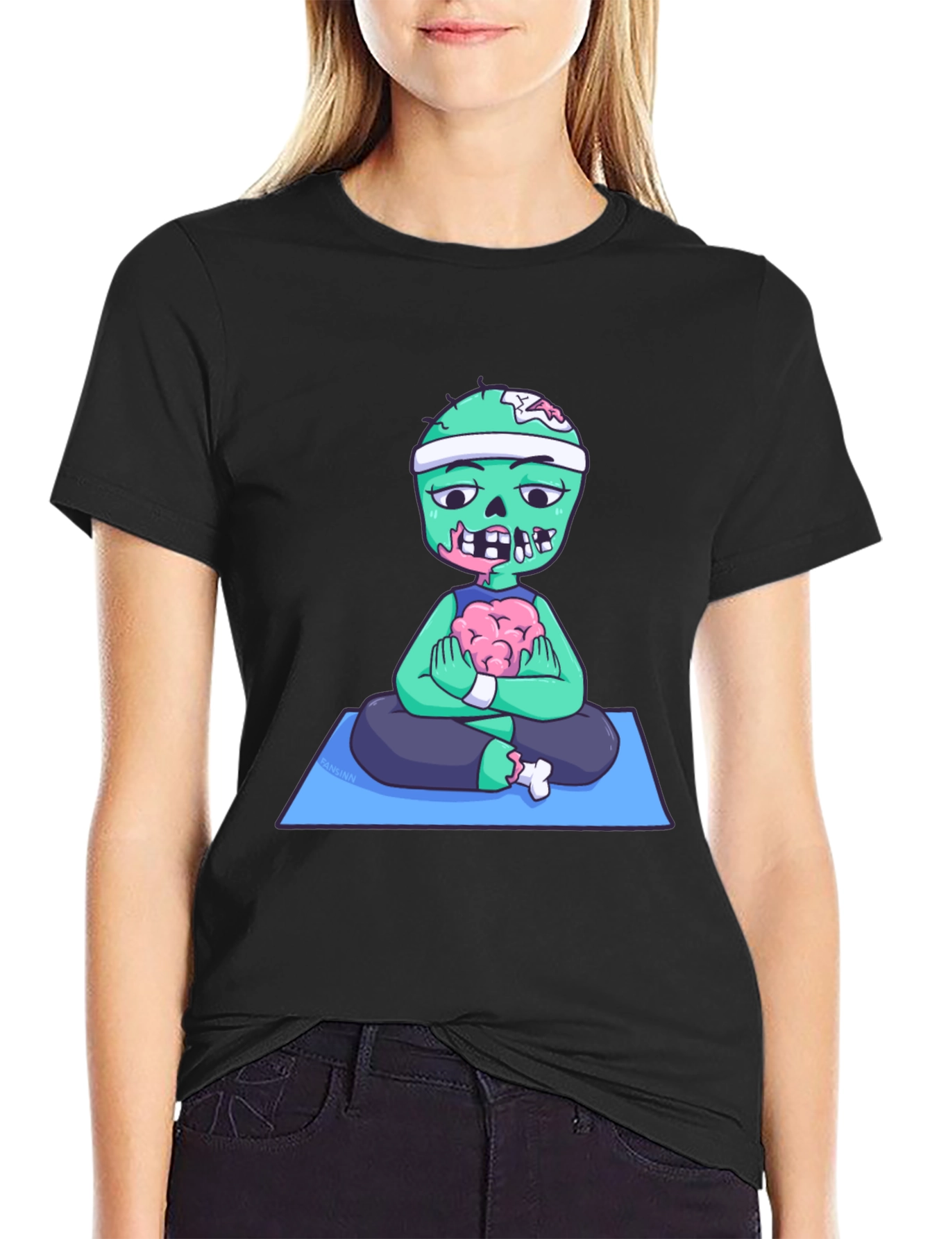 Zombie Yoga Brains T-Shirt