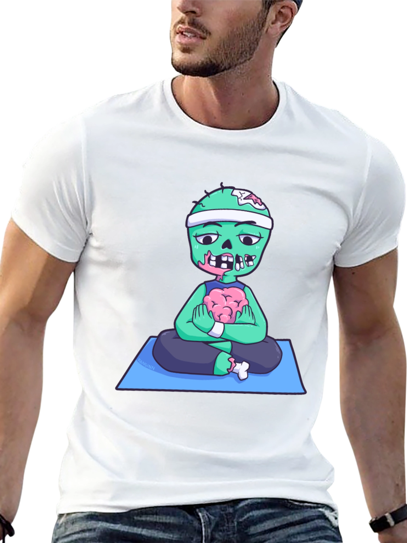 Zombie Yoga Brains T-Shirt