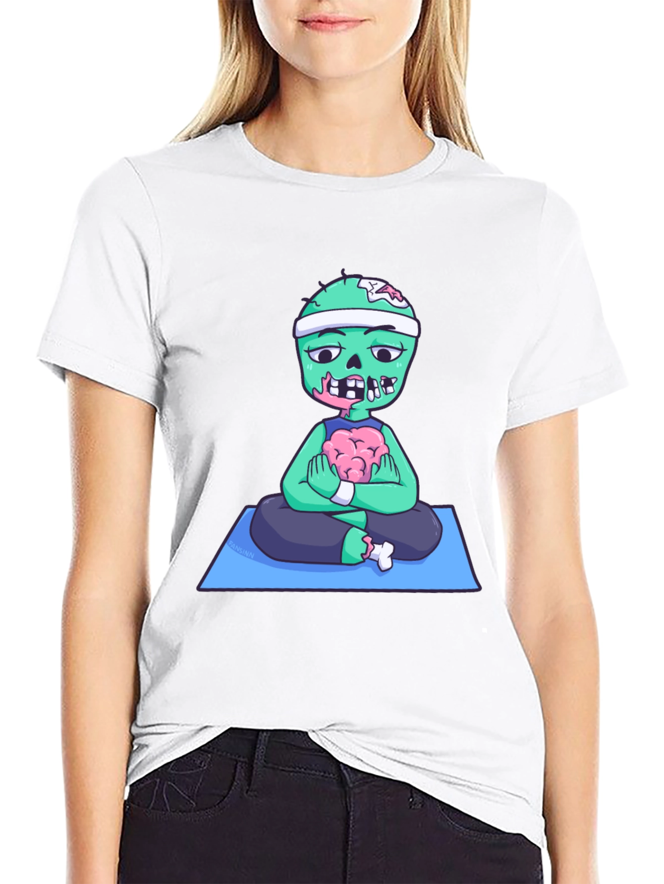 Zombie Yoga Brains T-Shirt