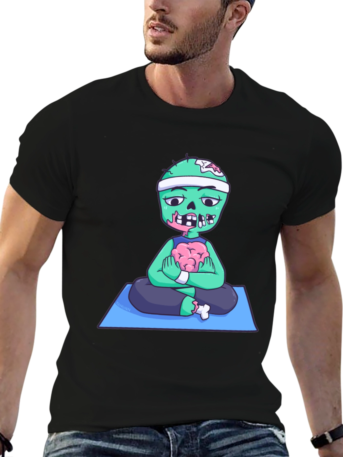Zombie Yoga Brains T-Shirt