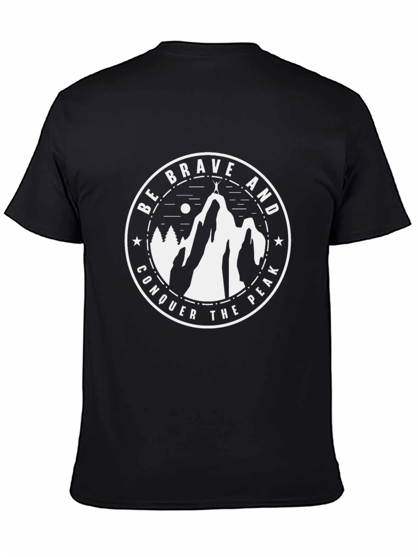 Be Brave Conquer The Peak Graphic T-Shirt