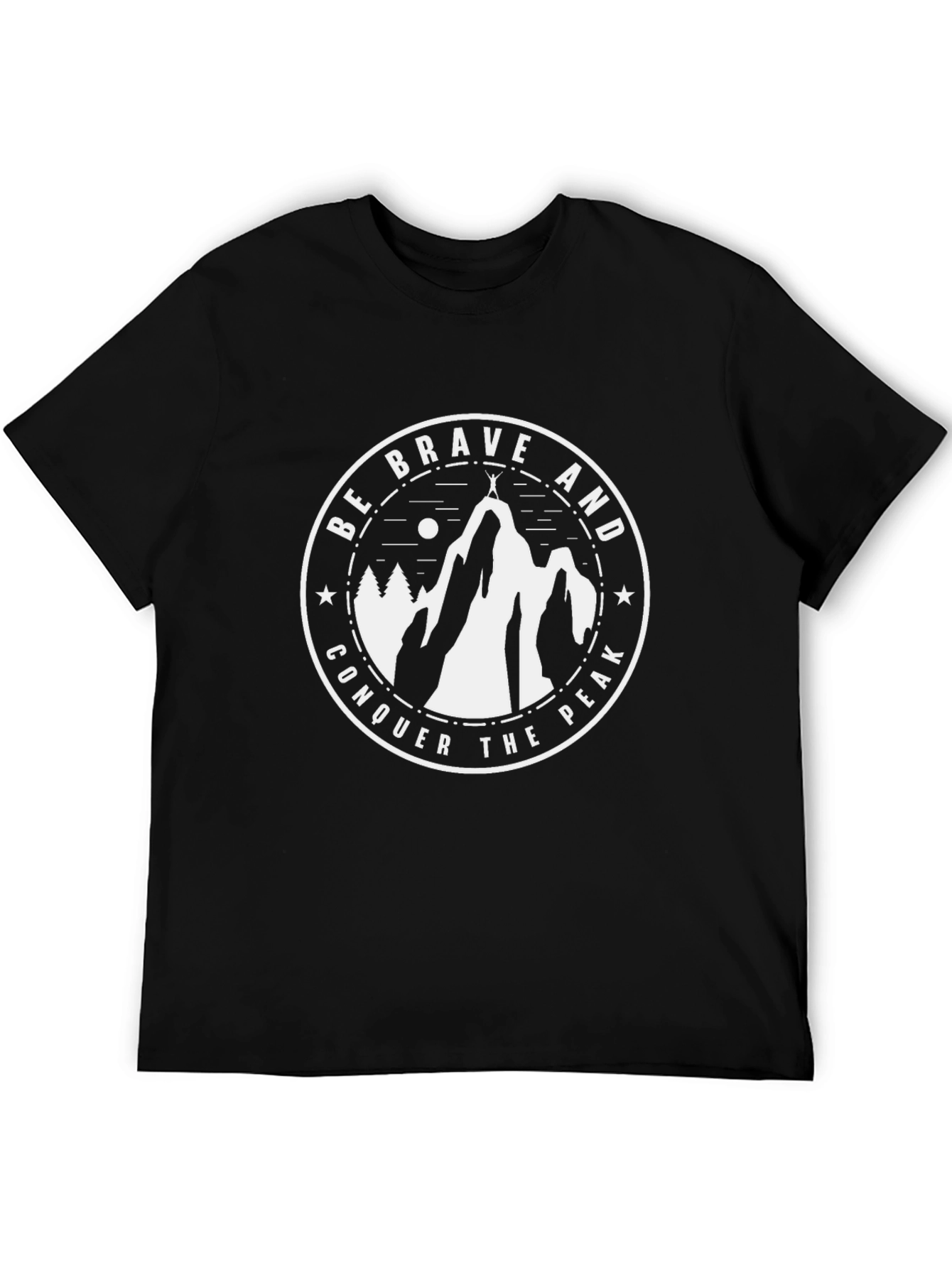 Be Brave Conquer The Peak Graphic T-Shirt