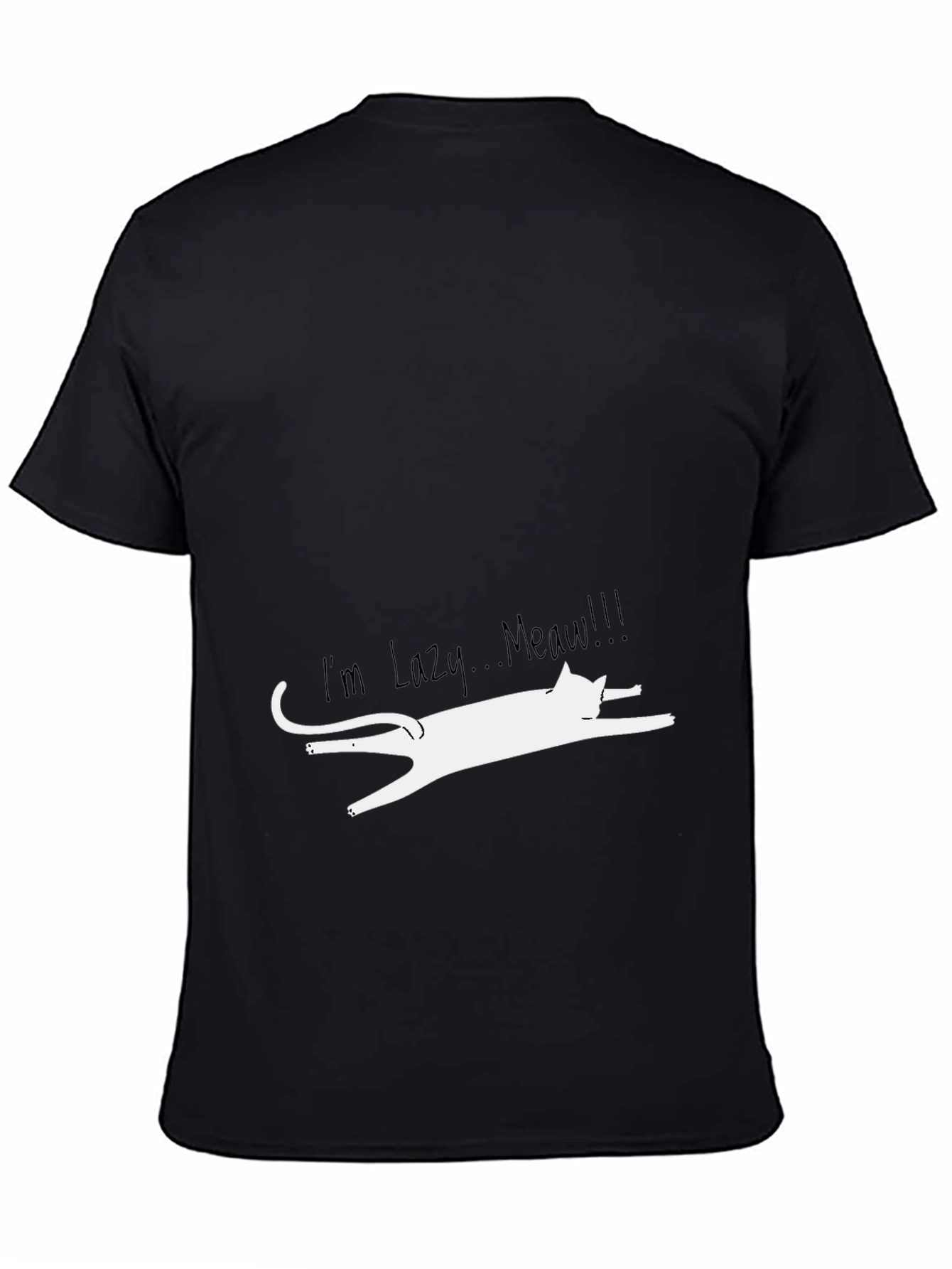 Lazy Cat Graphic Tee - Funny Unisex T-Shirt