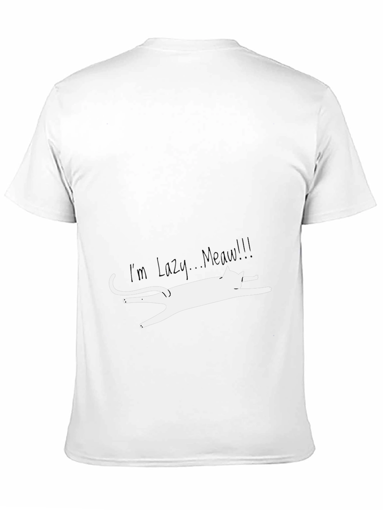 Lazy Cat Graphic Tee - Funny Unisex T-Shirt