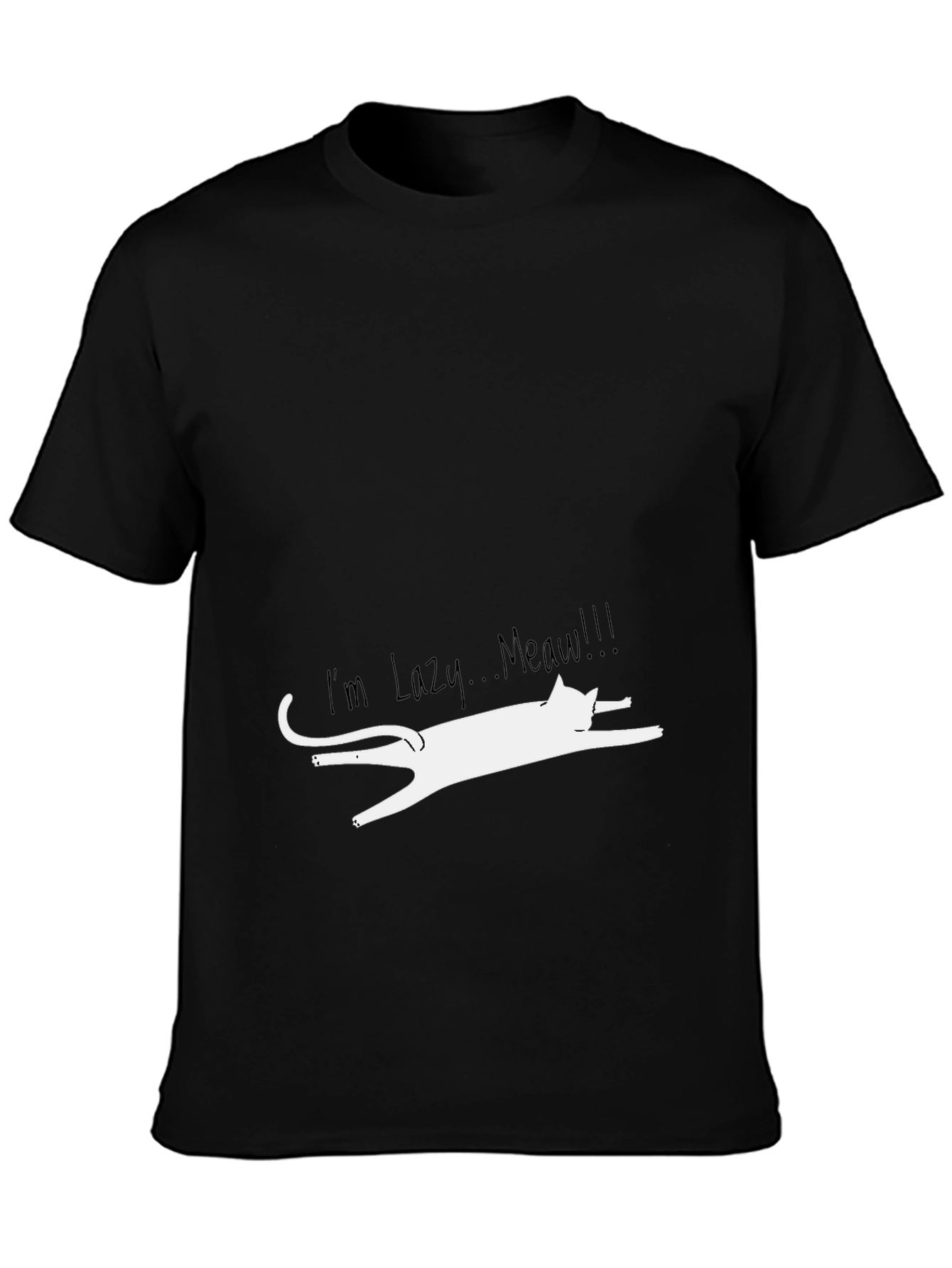 Lazy Cat Graphic Tee - Funny Unisex T-Shirt
