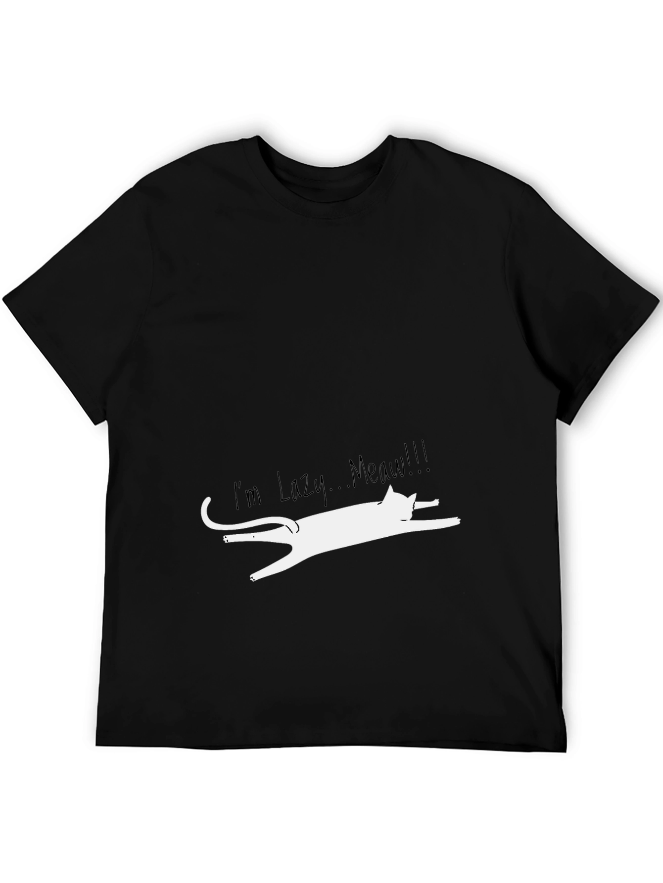 Lazy Cat Graphic Tee - Funny Unisex T-Shirt