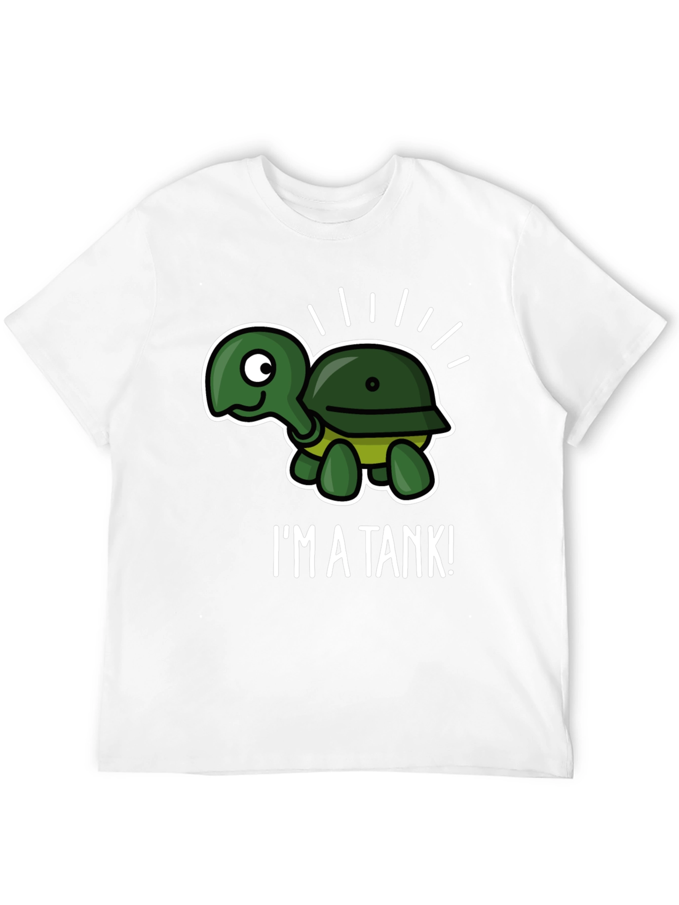 Im A Tank! Funny Turtle Graphic T-Shirt