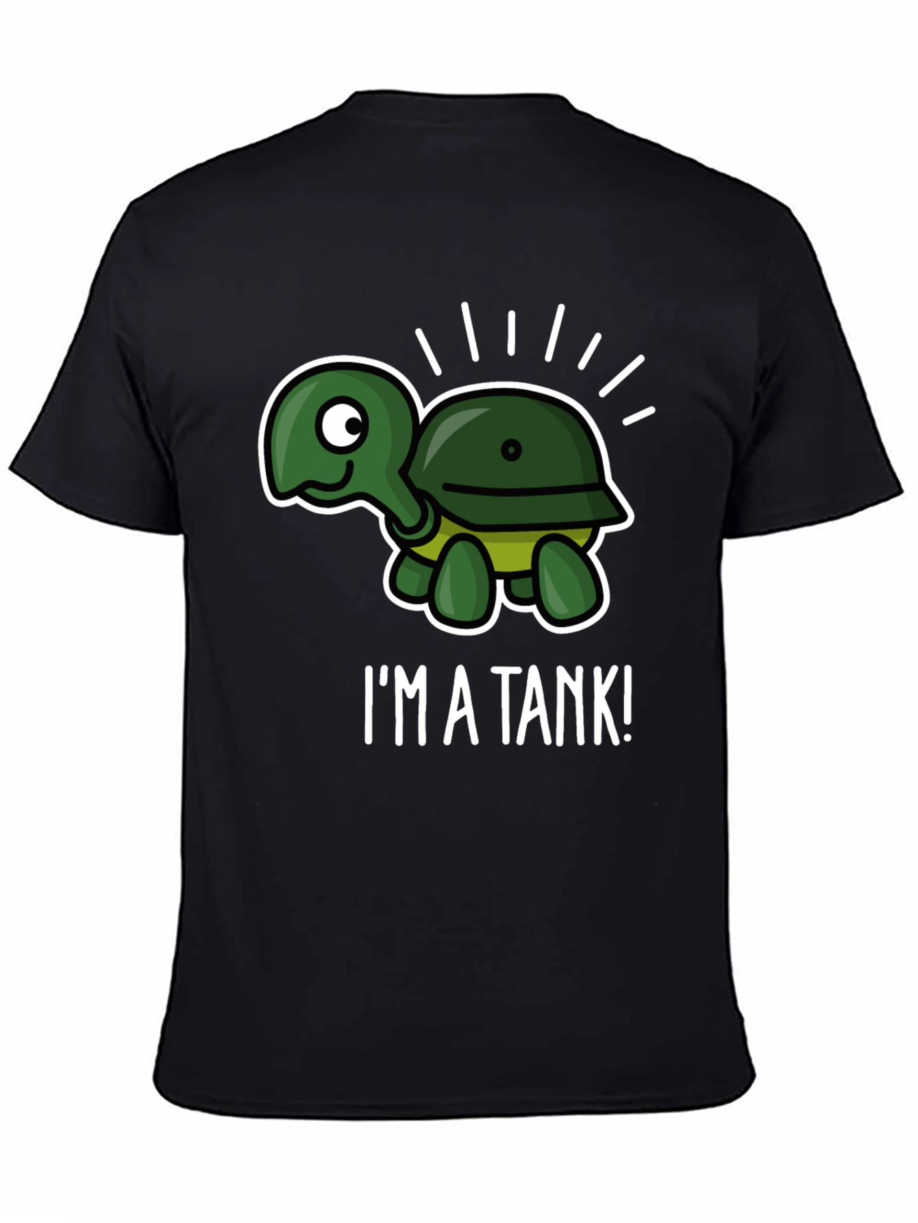 Im A Tank! Funny Turtle Graphic T-Shirt