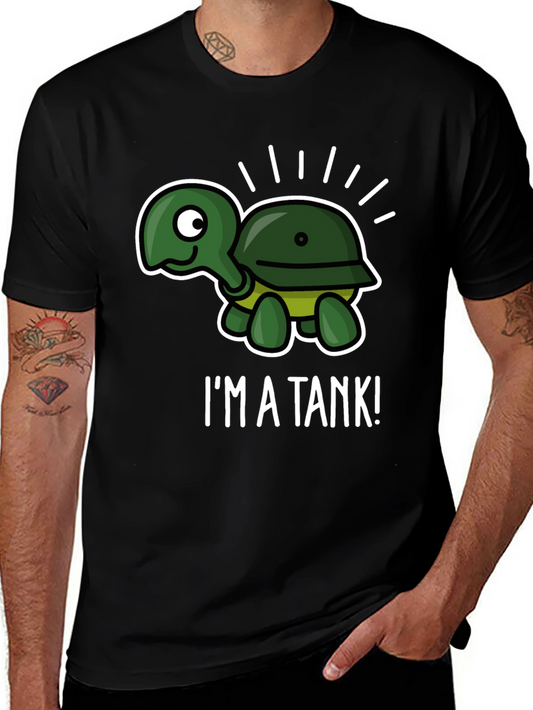 Im A Tank! Funny Turtle Graphic T-Shirt